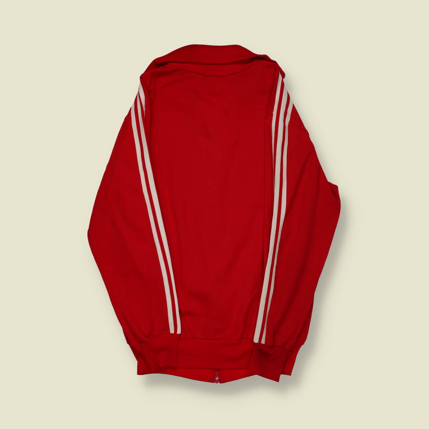 1970s | Adidas | Three-Stripe Track Top – Red/White – M - XS/S