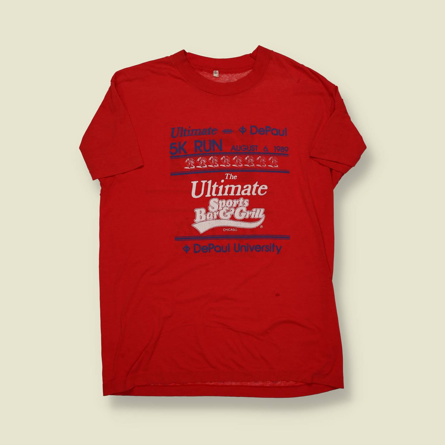 1989 | DePaul University | Ultimate 5K Run Tee – Chicago (Pepsi Sponsor) - S