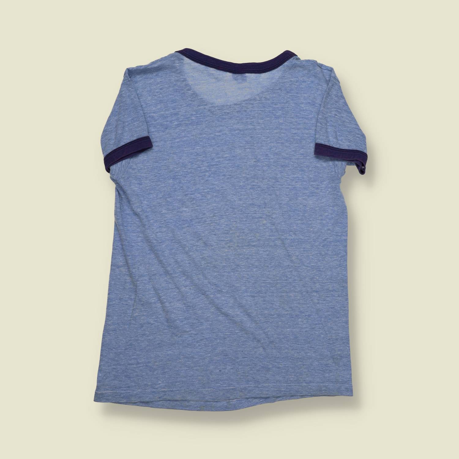 1970s | Hanes | R.D. Head Hurricanes Ringer Tee – Heather Blue - XXS