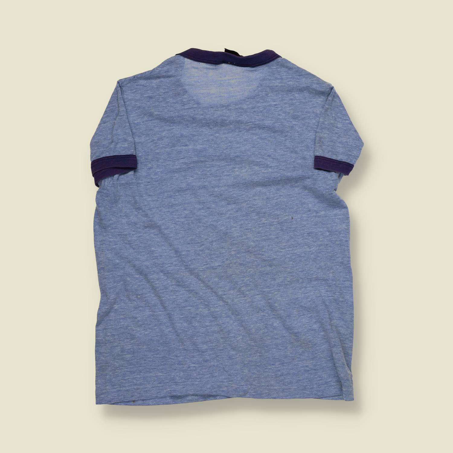 1970s | Pronto Palace | R.D. Head Hurricanes Ringer Tee – Heather Blue - XXXS