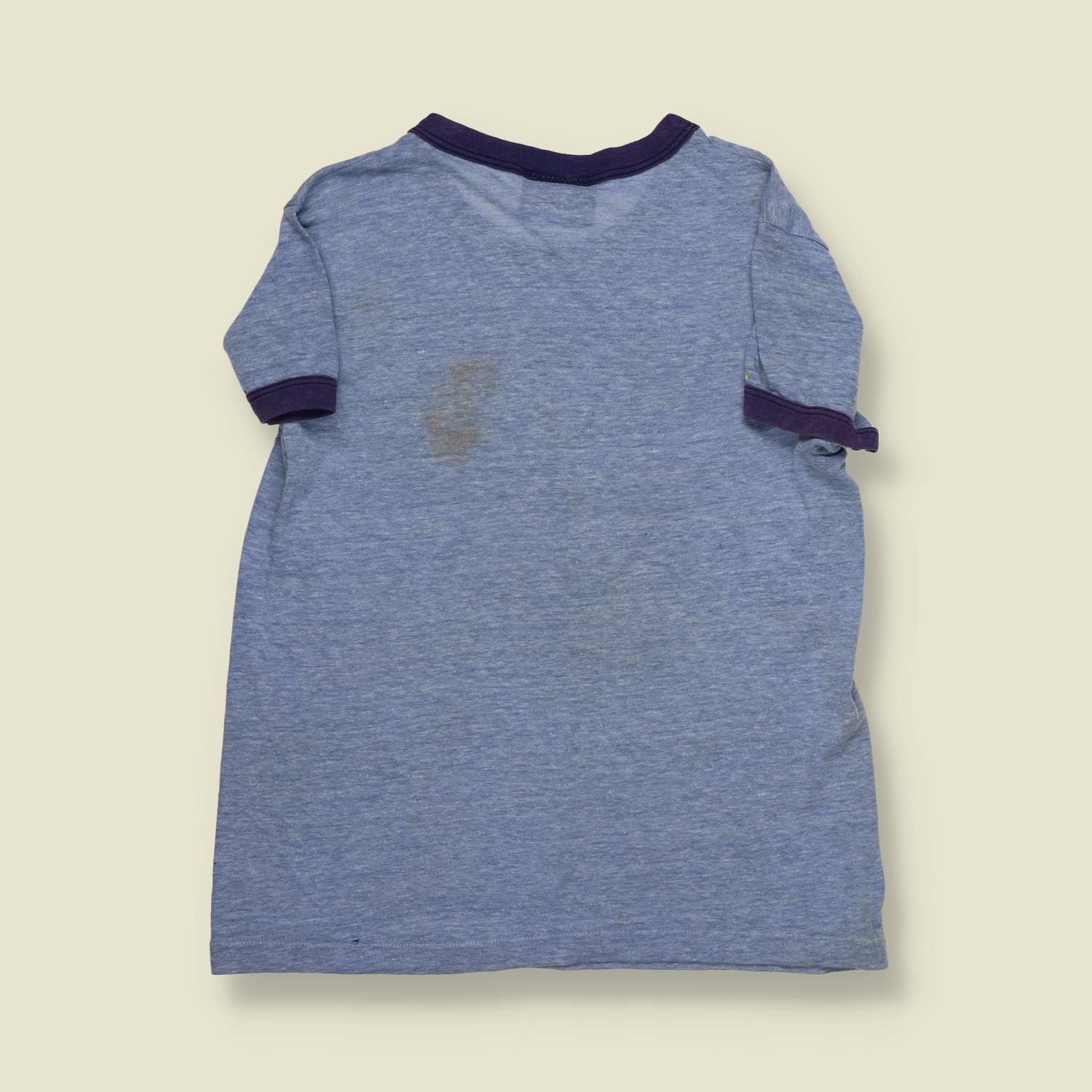 1970s | Pronto Palace | R.D. Head Hurricanes Ringer Tee – Heather Blue - XXXS