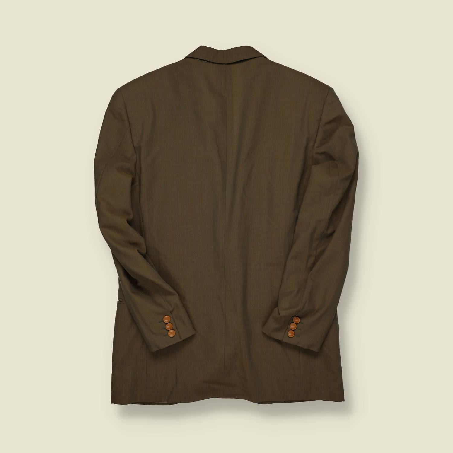 1980s | Yves Saint Laurent | Tailored Blazer – Olive Brown - S