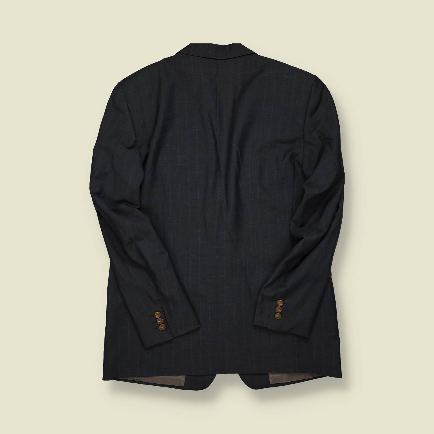 1990s | Yves Saint Laurent | Pinstripe Blazer – Grey - S