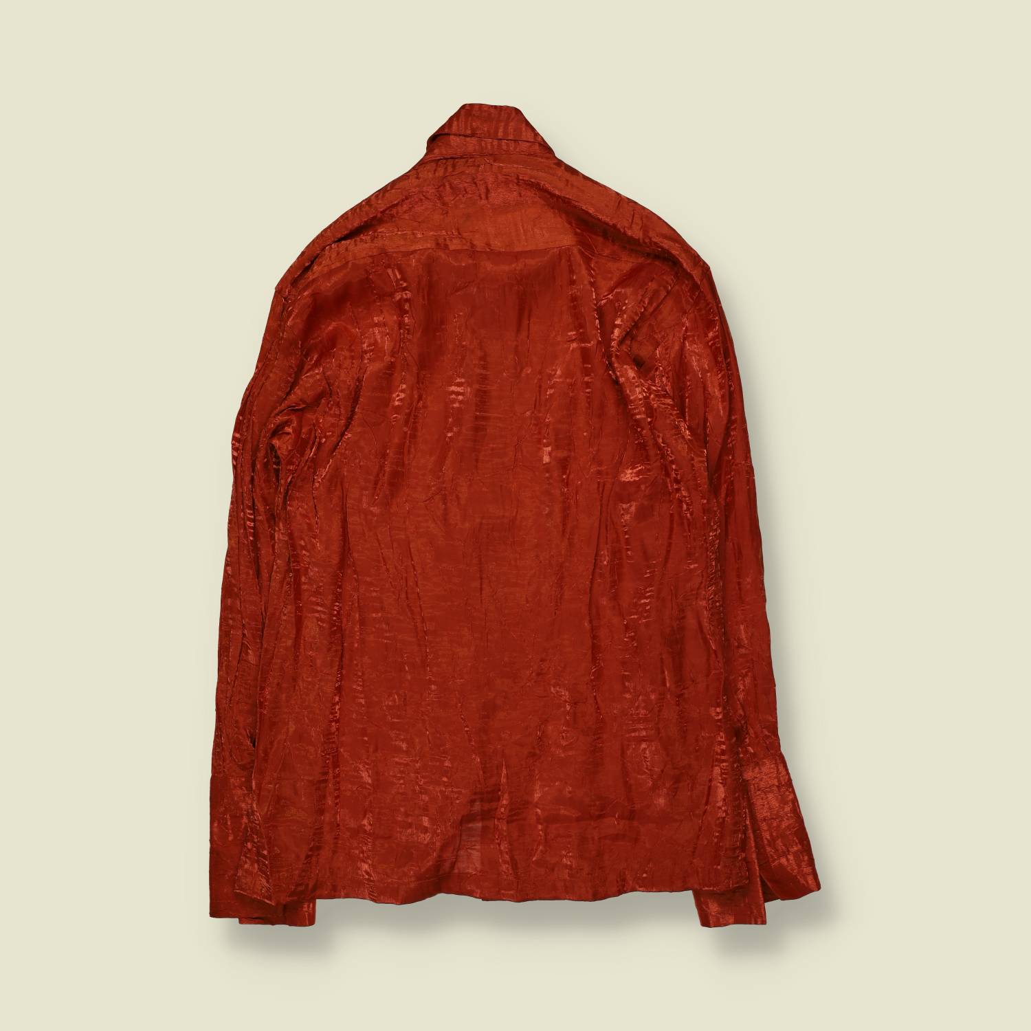 1990s | Tyre Tex | Shimmery Shirt | Red - M
