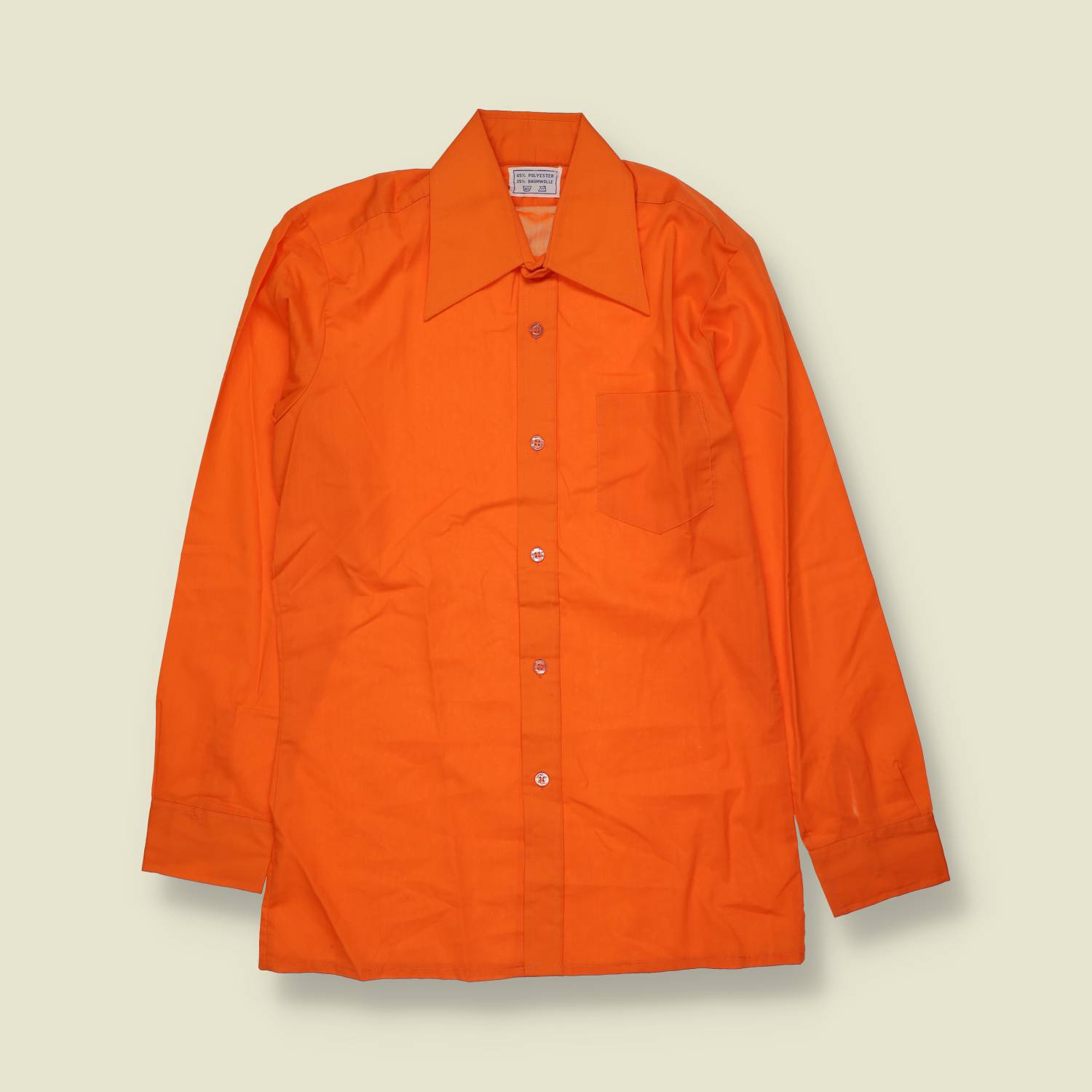 1970s | Shirt | Orange - XS