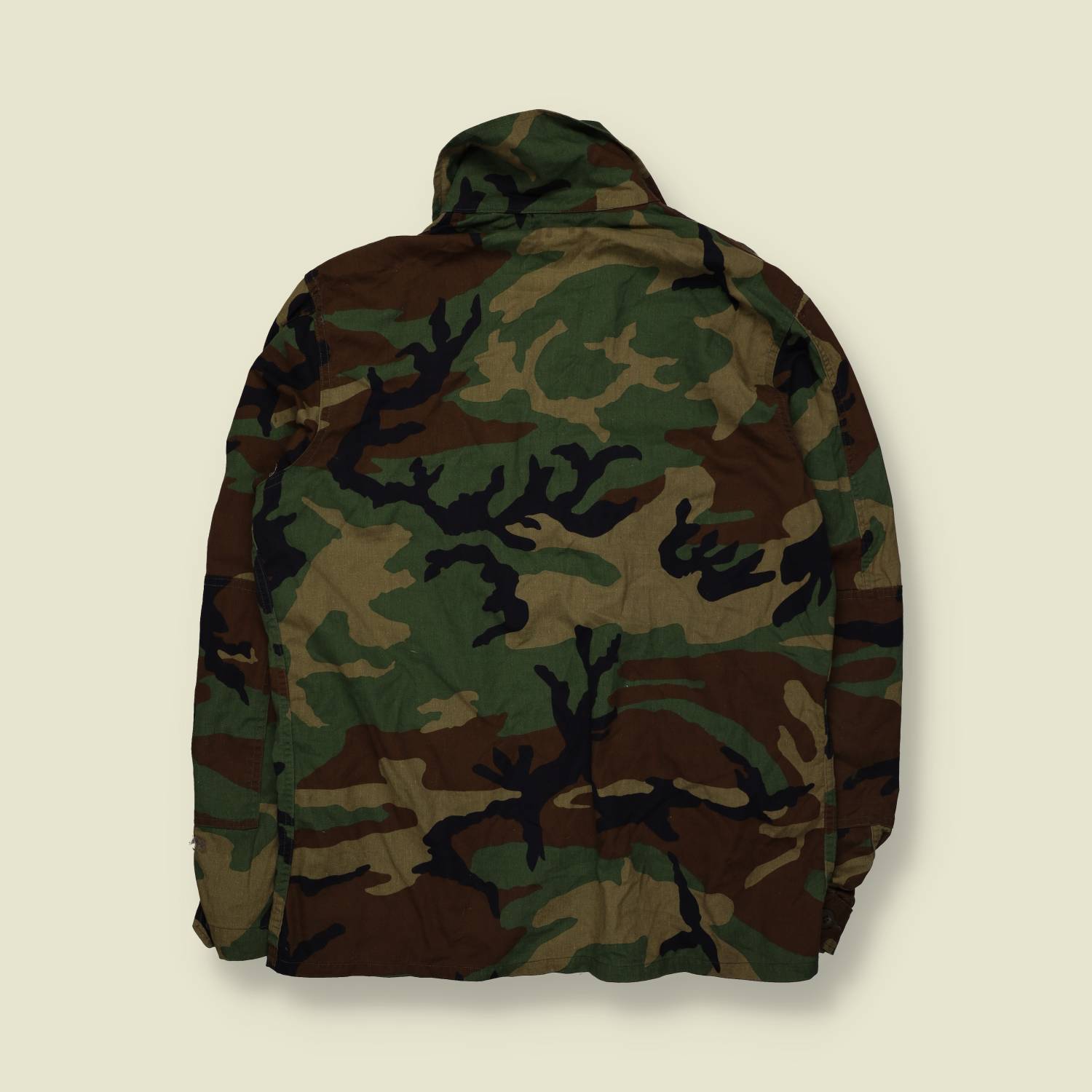 1990s | US Style Camo Shirt | Woodland Camouflage - XL