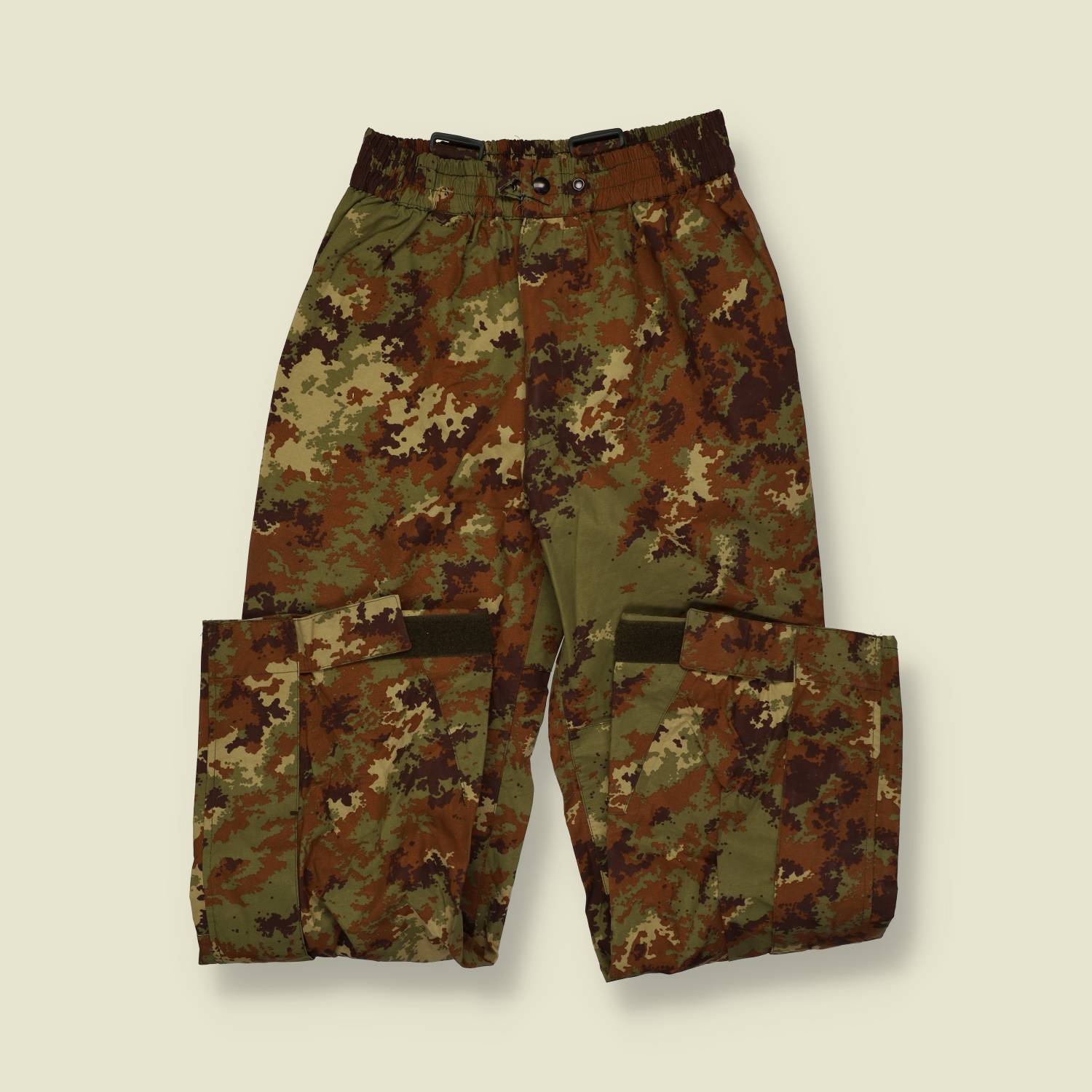 1990s | Italian Military | Waterproof Trousers | Camouflage - w30-32