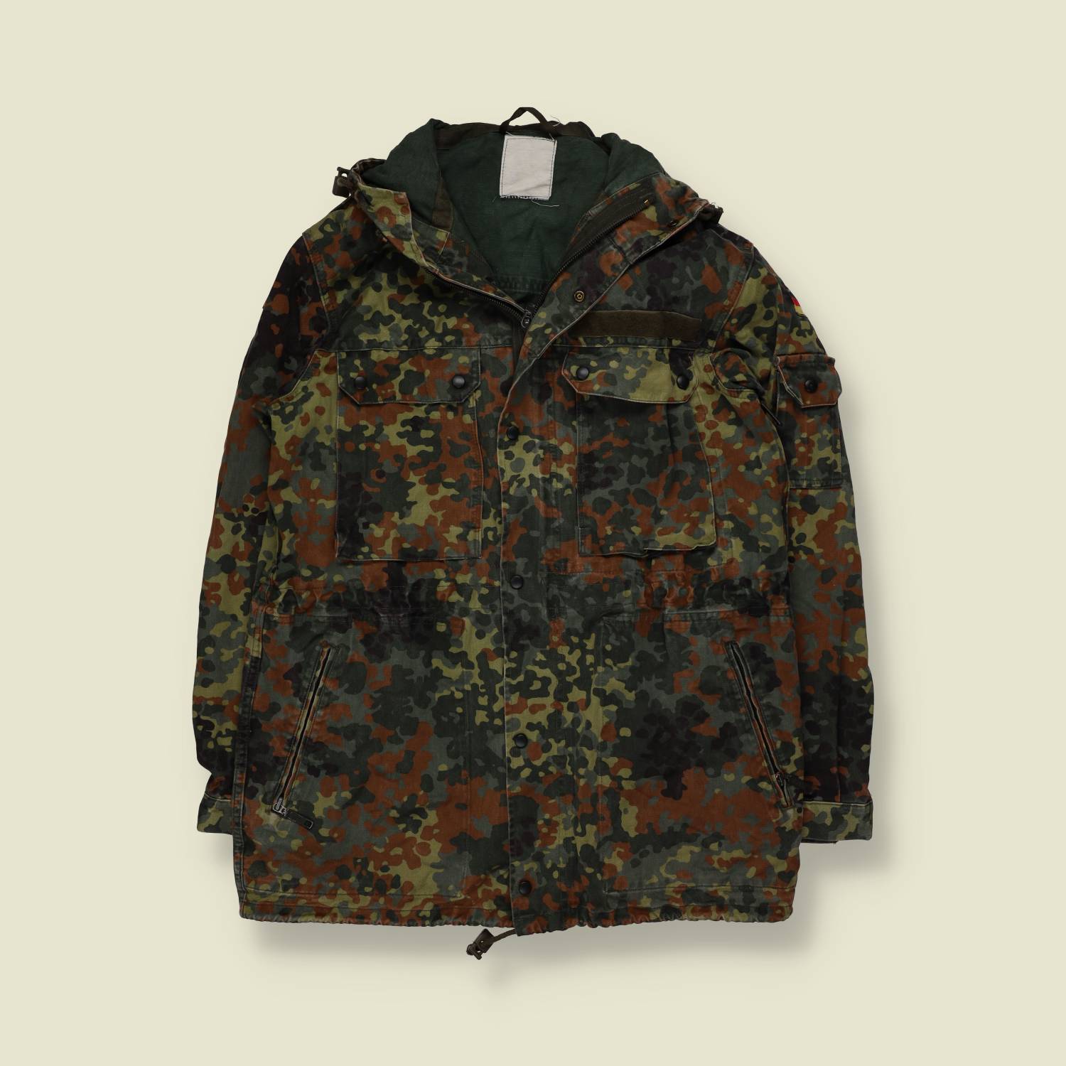 1980s | German Bundeswehr | Flecktarn Parka | Camouflage - S