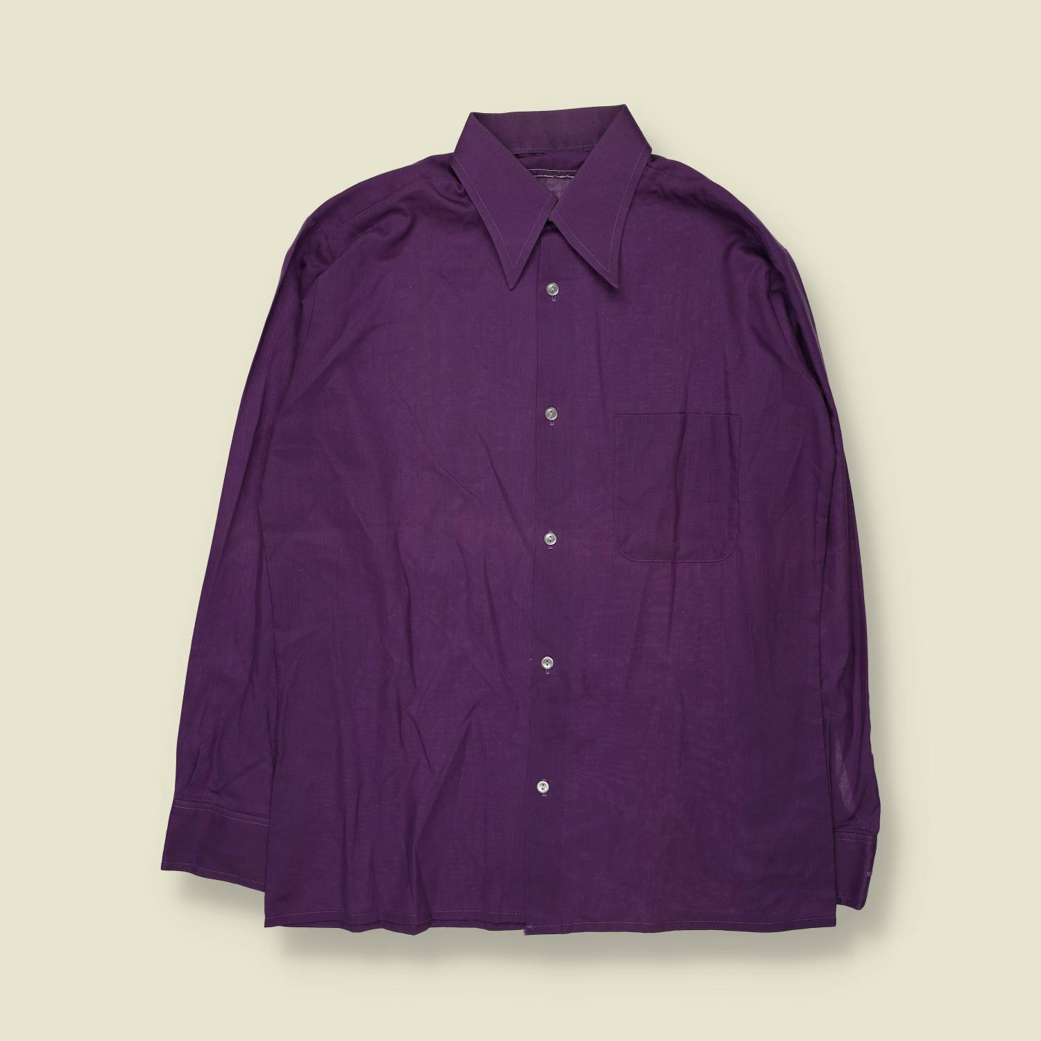 1970s | Shirt | Purple - L