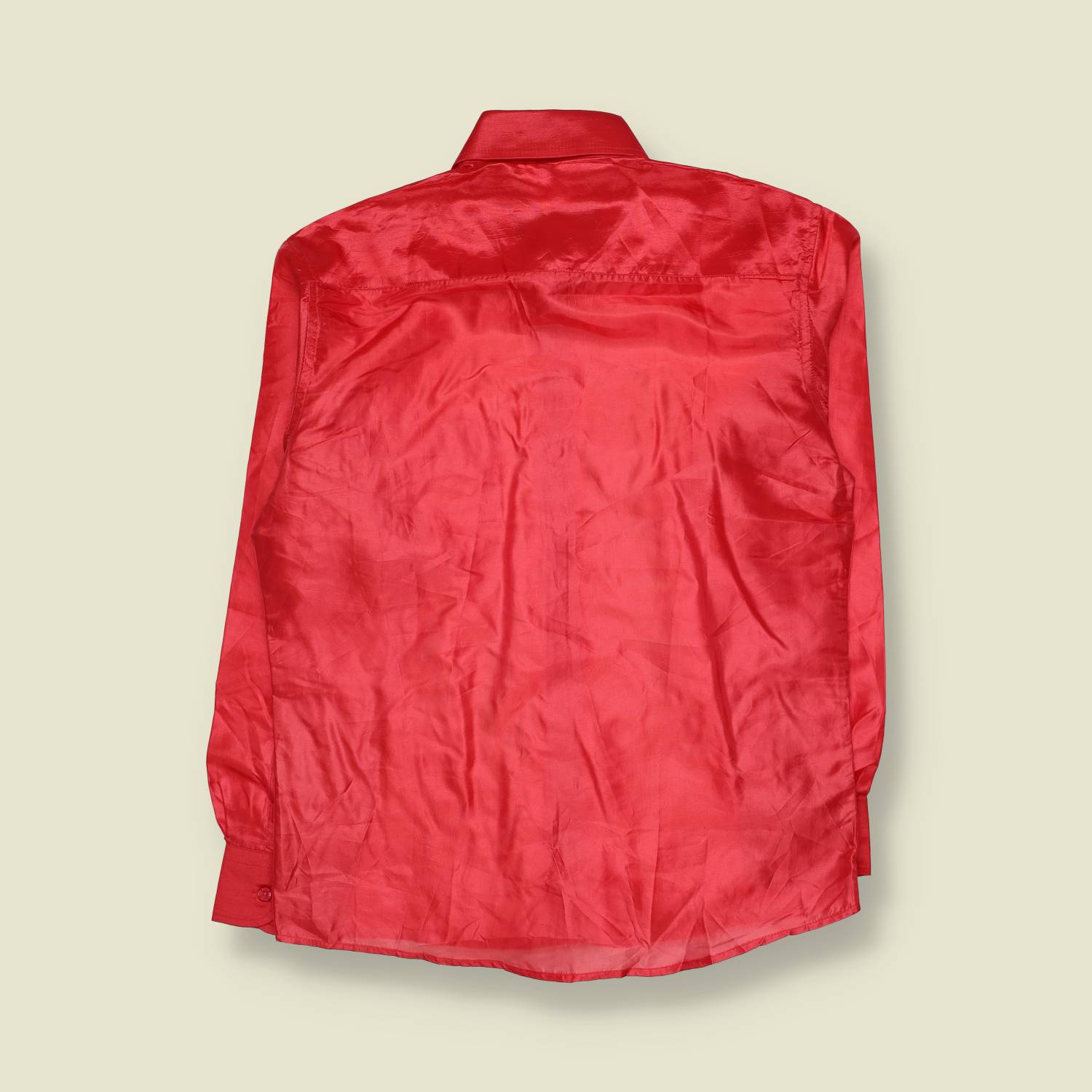 1990s | Daks Forest | Shimmery Shirt | Red - M