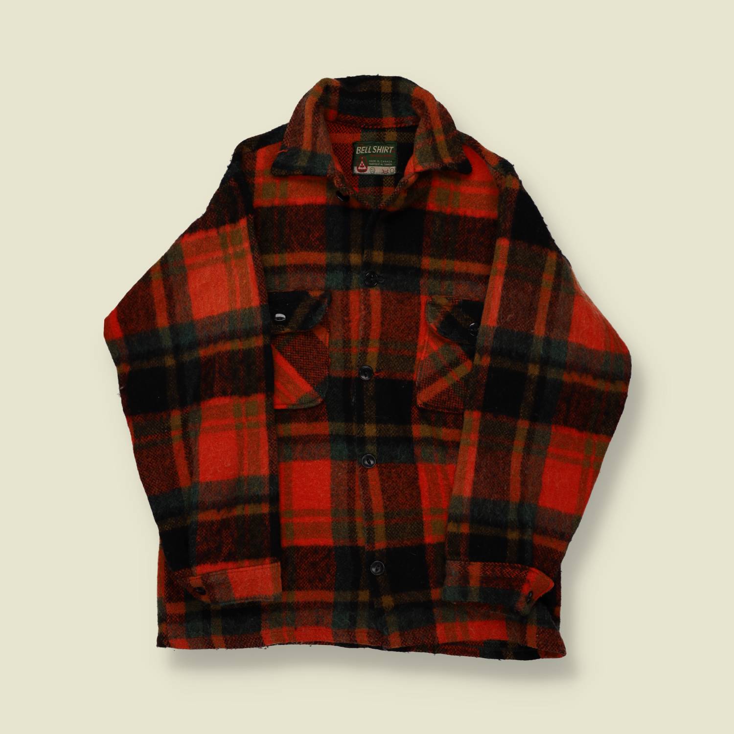 1970s Chunky Wool Shirt - S
