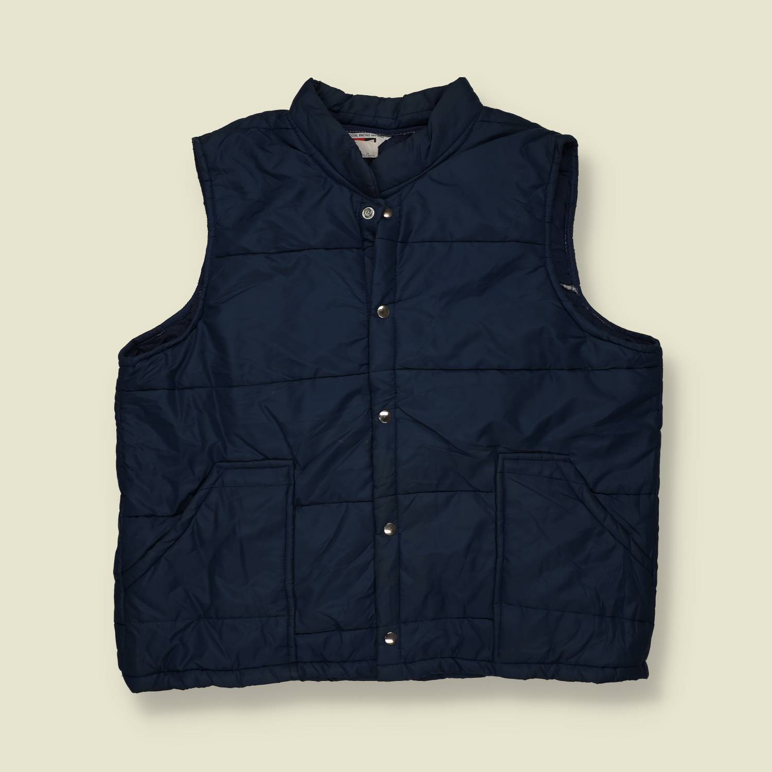 1960s–1970s | Champion | Quilted Gilet | Navy – XXL