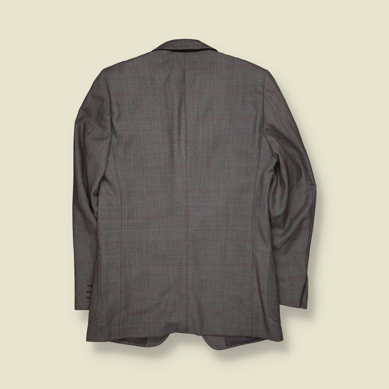 1970s | Tailored Blazer | Grey Subtle Check - S
