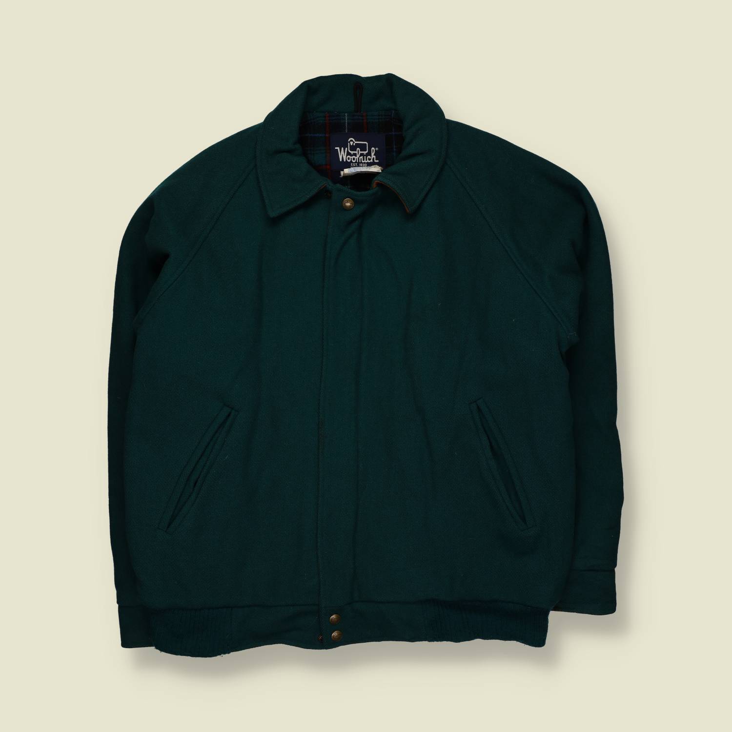 1980s | Woolrich | Made In USA Wool Jacket – Forest Green - XXL