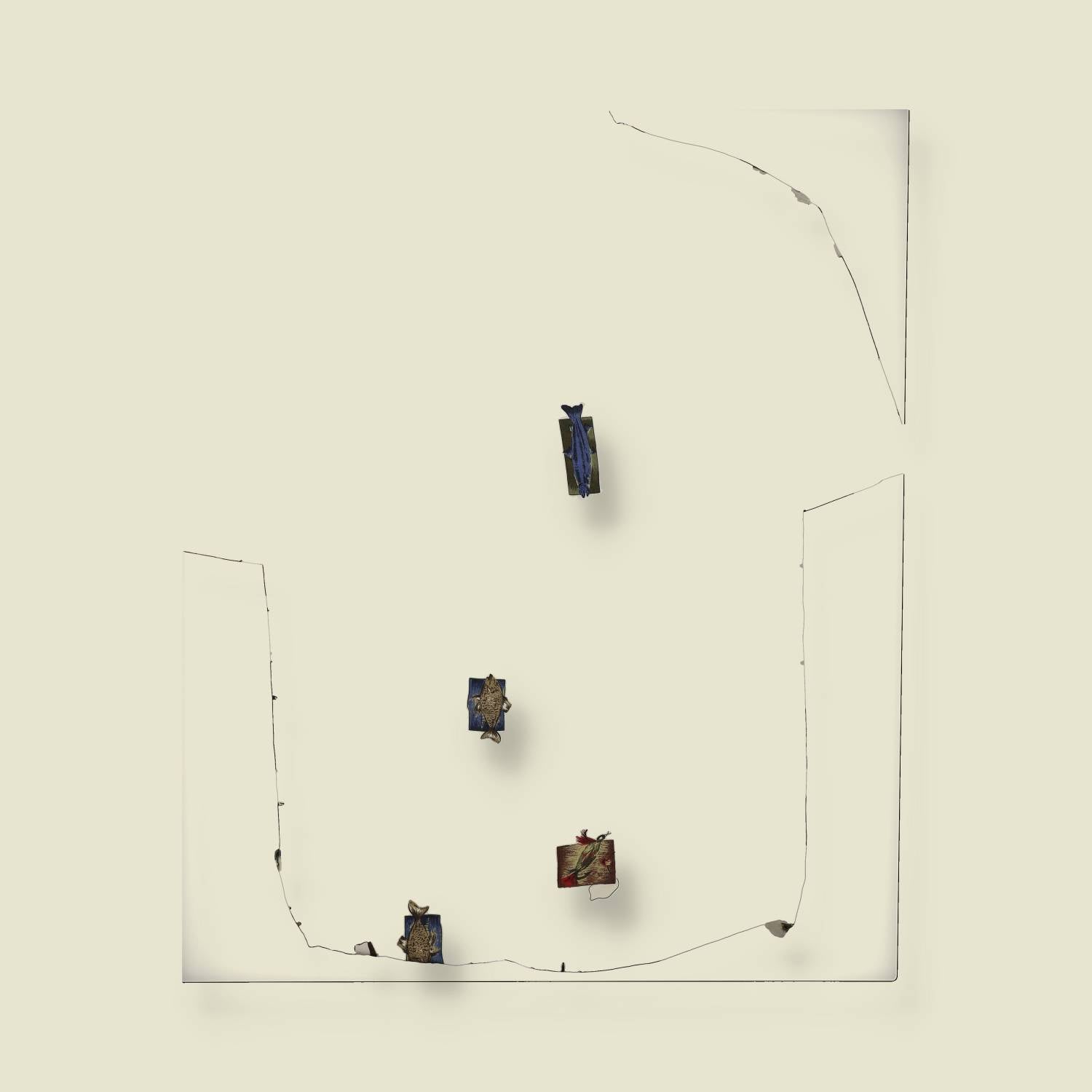 1990s | Woolrich | Fishing Print Short Sleeve Shirt – Off White - XXXXXXL