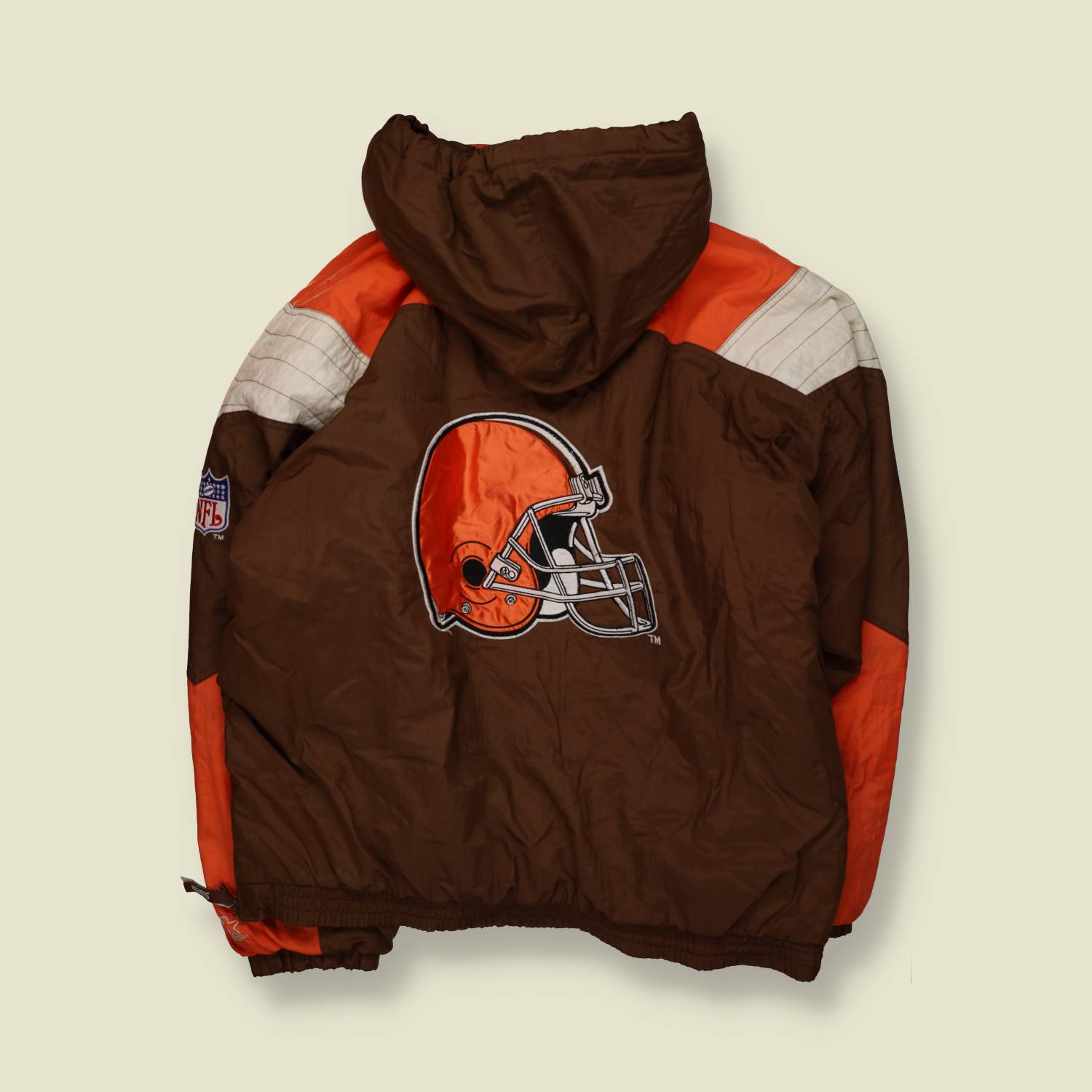 1990s | Starter | Cleveland Browns Jacket | Brown / Orange – XXXL