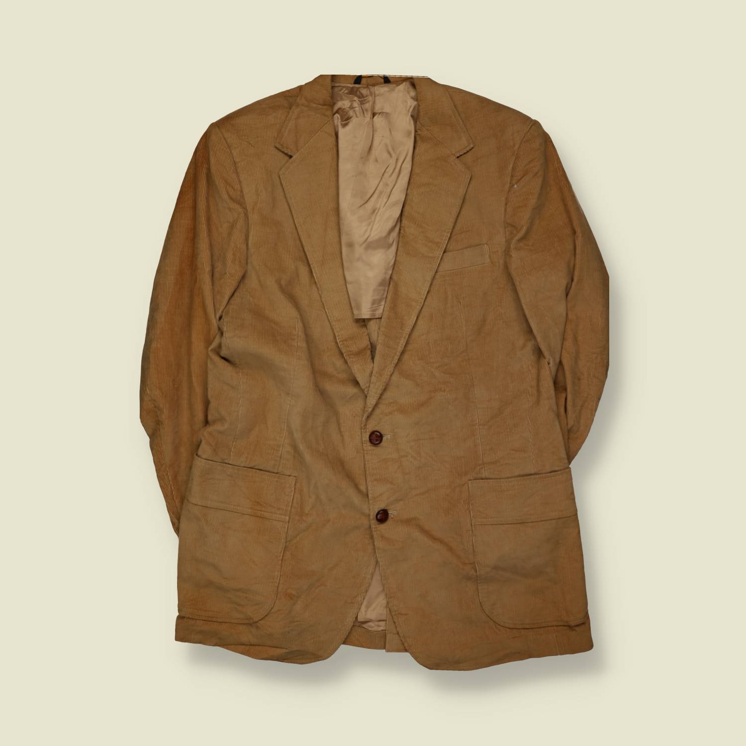 1970s | Haggar | Cord Blazer | Tan – M