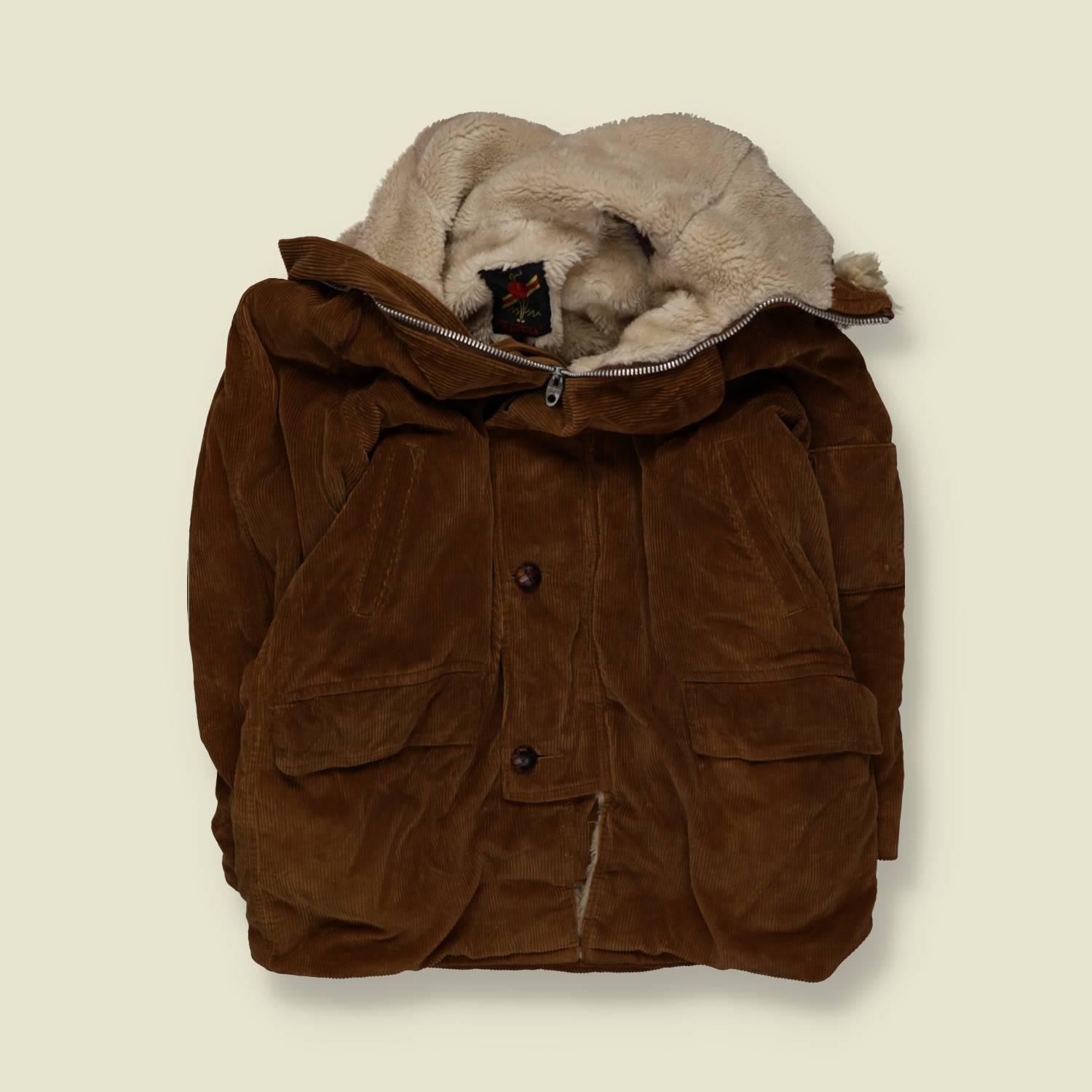 1970s | Lord | Corduroy Parka | Brown – XL