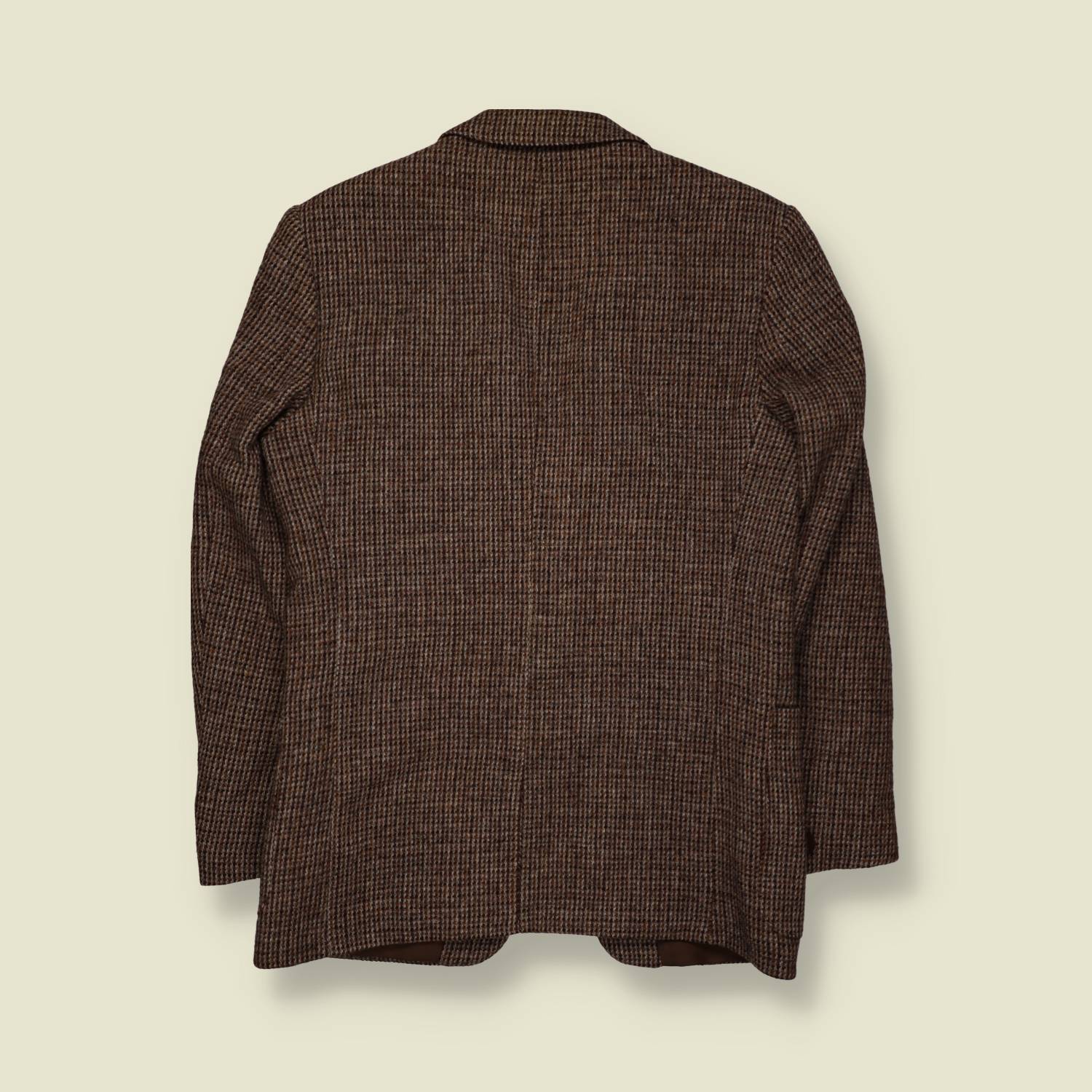 1970s | Harris Tweed | Wool Blazer | Brown Check – S