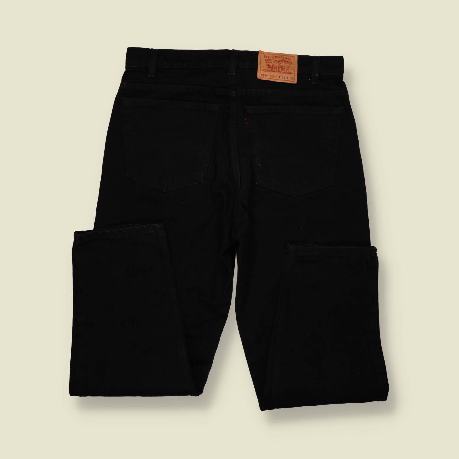 1980s–1990s | Levi’s | 550 Jeans | Black | Made In USA – w36