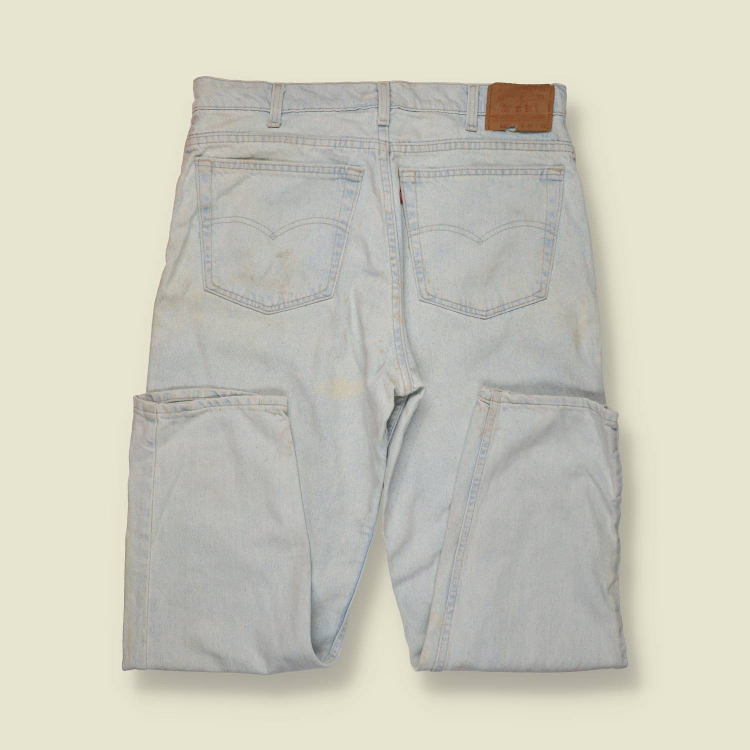 1980s–1990s | Levi’s | 550 Jeans | Light Wash | Made In USA – w36
