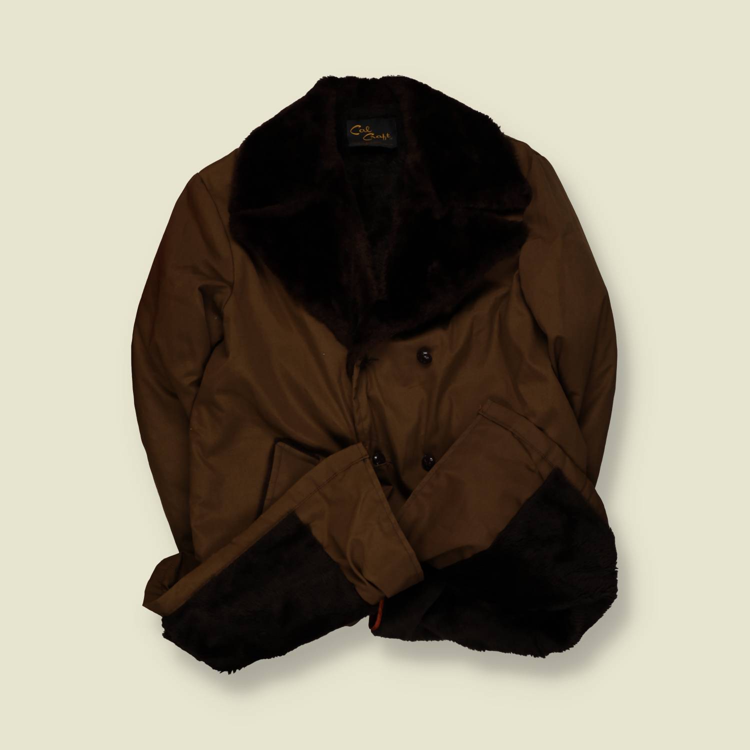 1970s | Cal Craft | Coat | Brown – XL