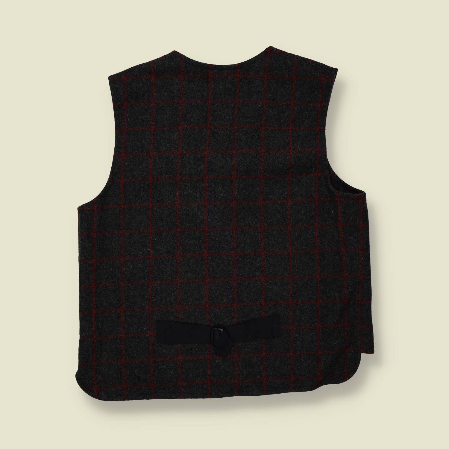 1970s Johnson Plaid Vest - L
