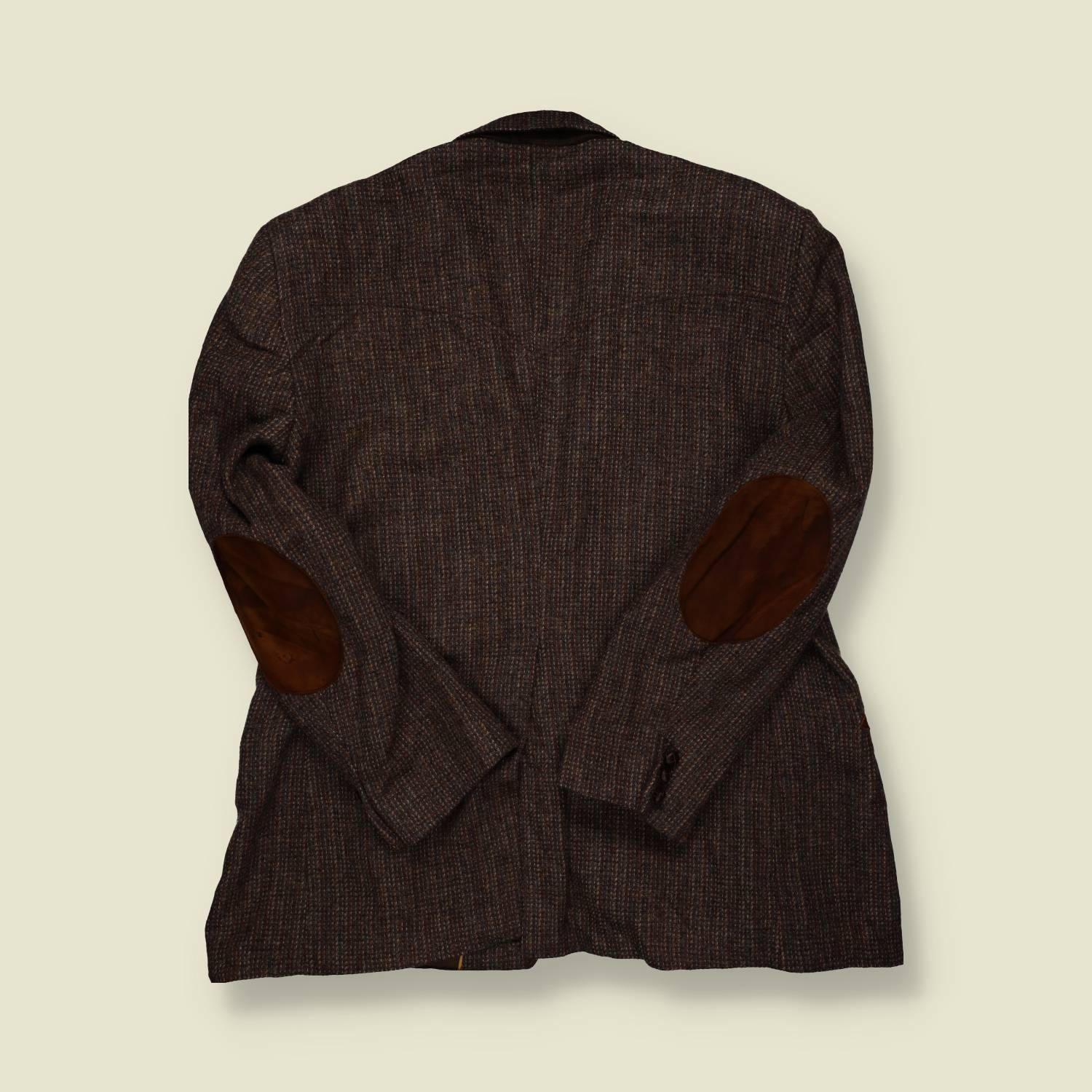 1980s Kenny Rogers Tweed Western Blazer w/ Suede Elbow Patches – S
