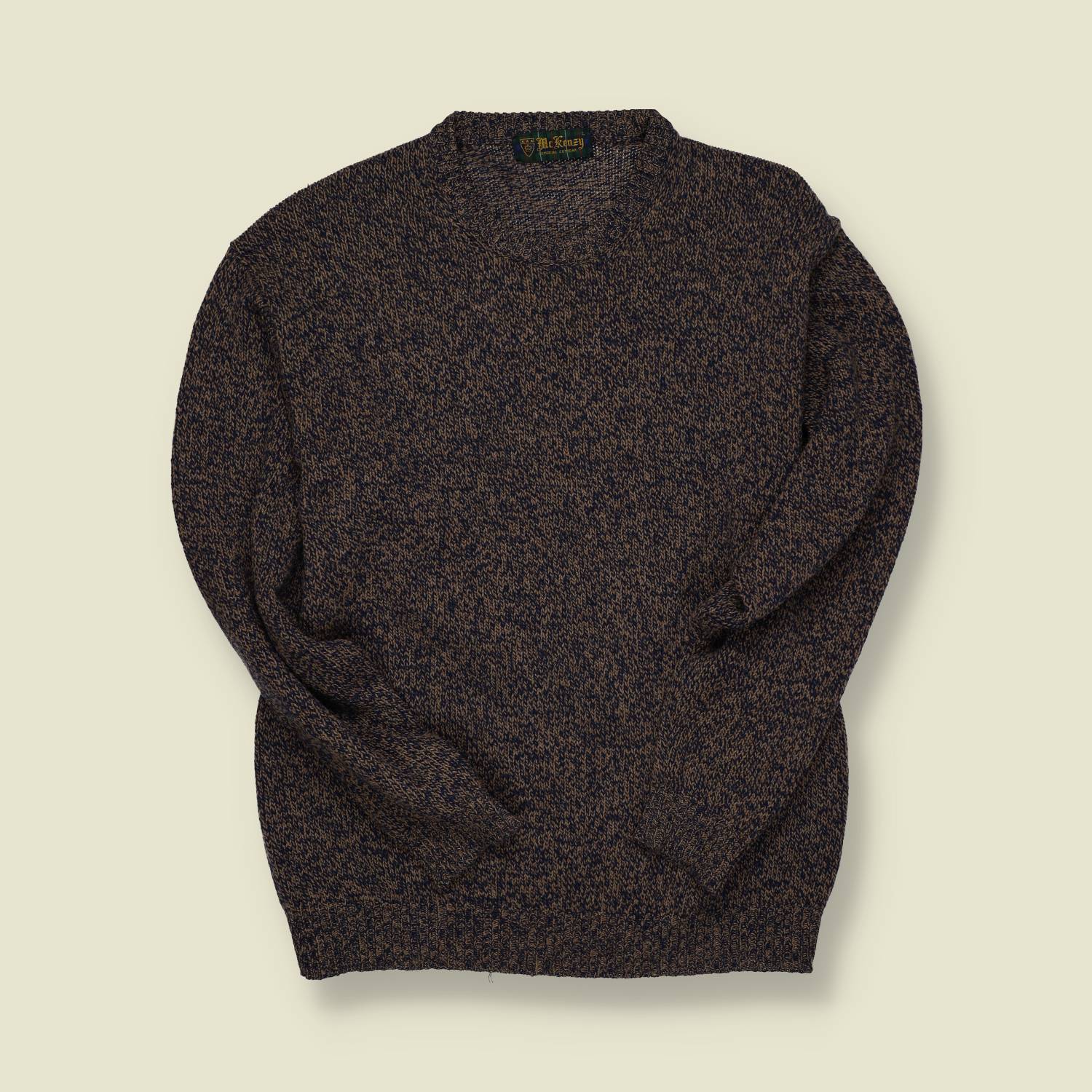 1980s | McKeney | Marl Knit Wool Jumper - M