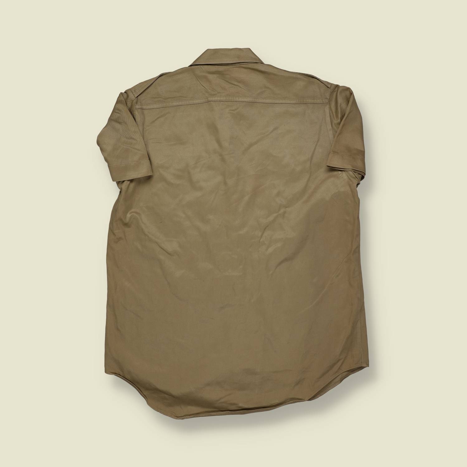 1960s | US Military | Vietnam Era Khaki Service Shirt – Tan - M