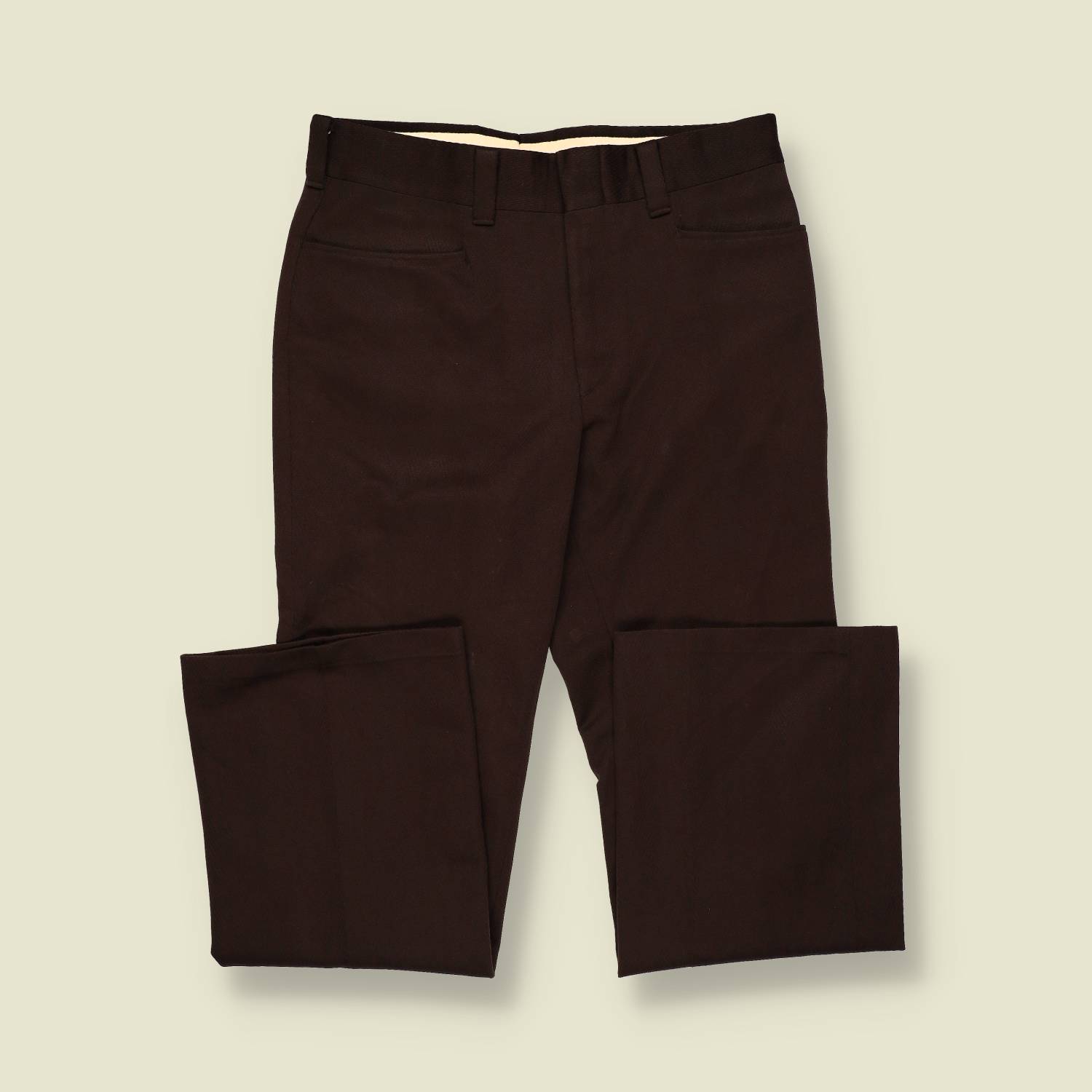 1970s | Levi’s Panatela | Flared Trousers – Chocolate Brown - w30
