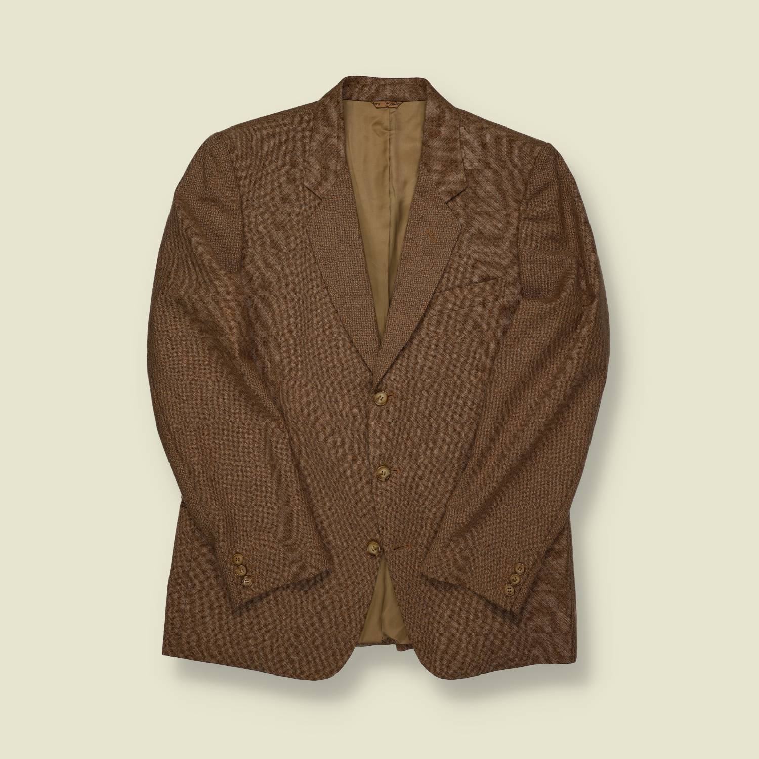 1960s | Secpi | Wool Tailored Blazer – Brown - S/M