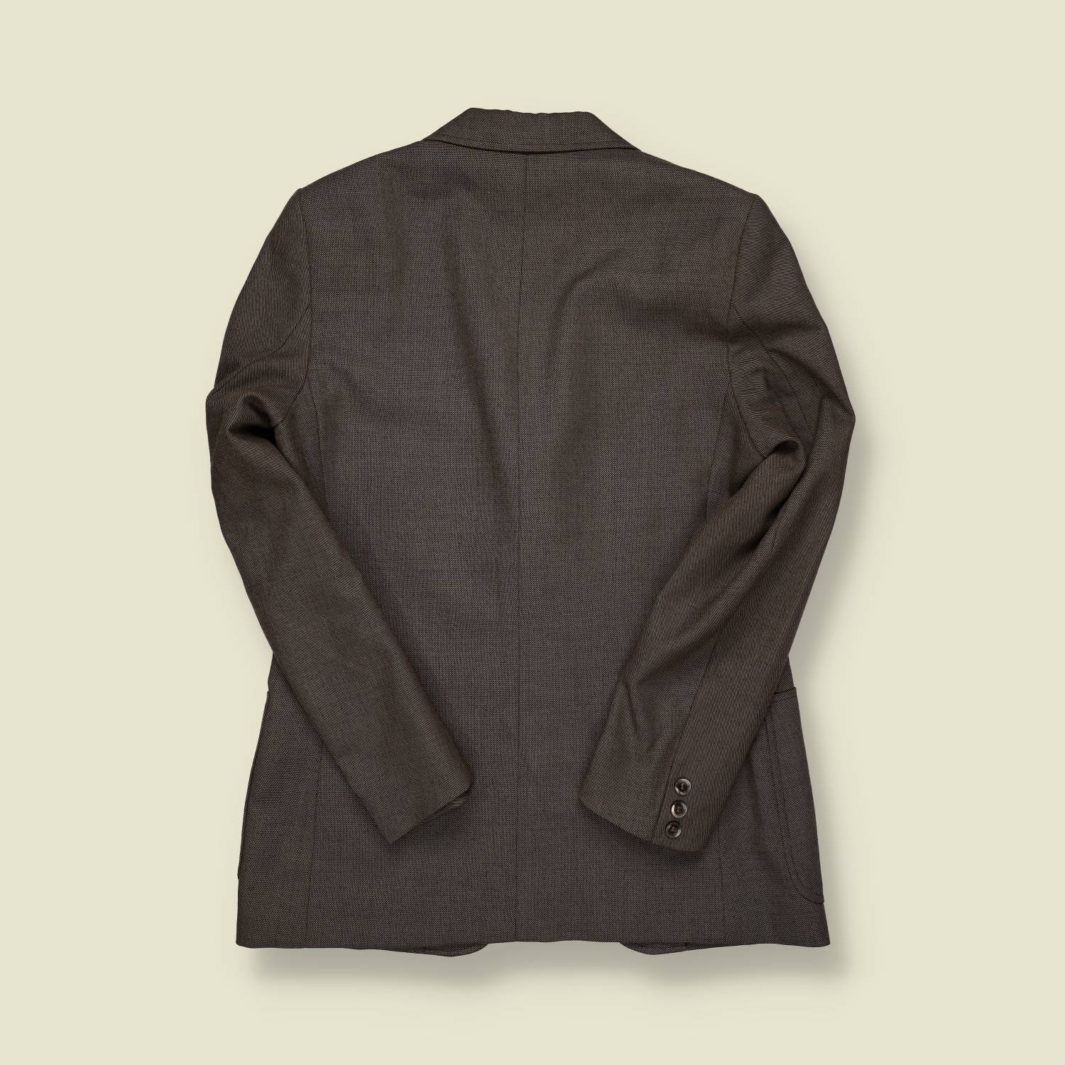 Late 1960s–Early 1970s | Unbranded | Wool Tailored Blazer – Charcoal - S/M