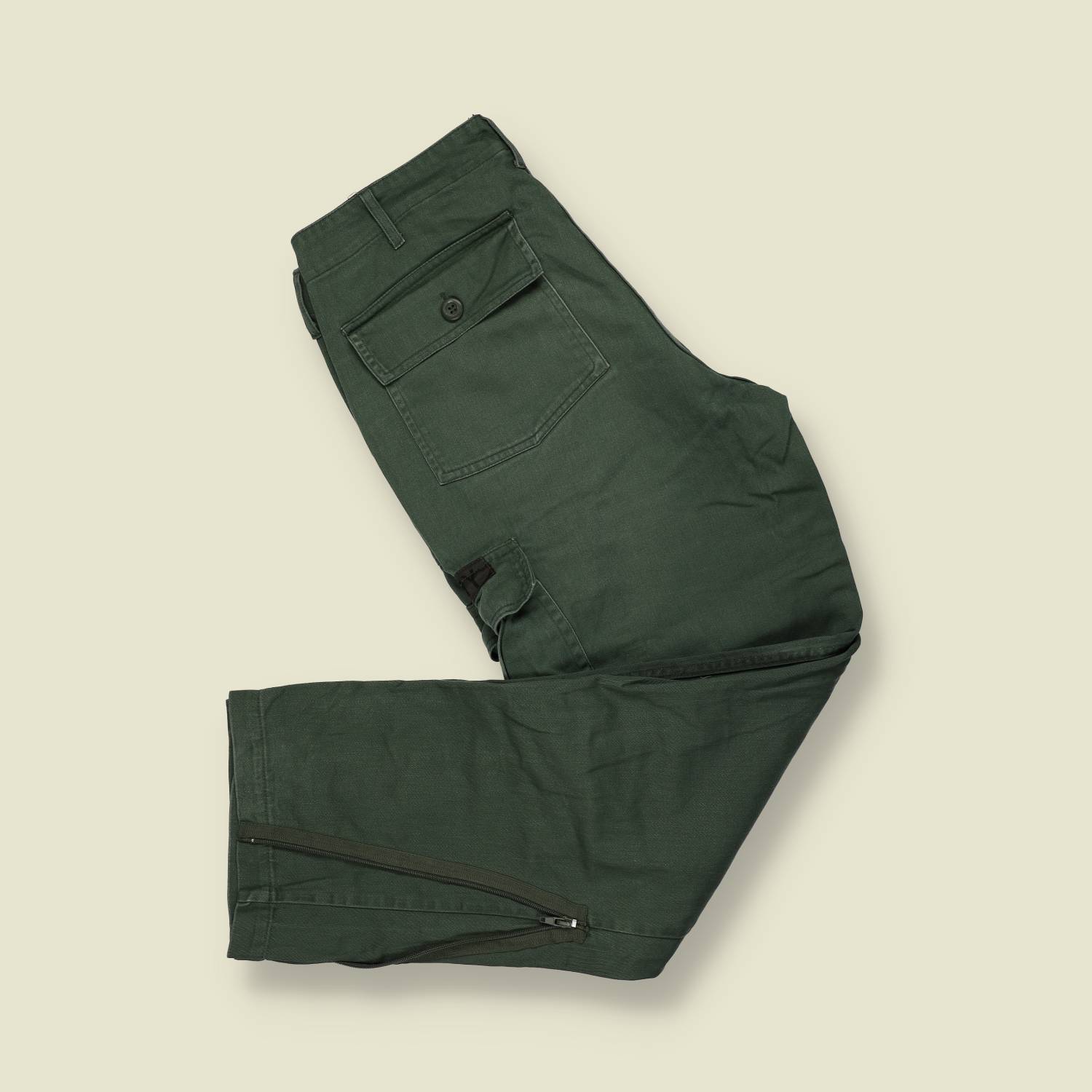 1970s–80s | US Marine Corps | Utility Cargo Trousers – Olive Drab - w34