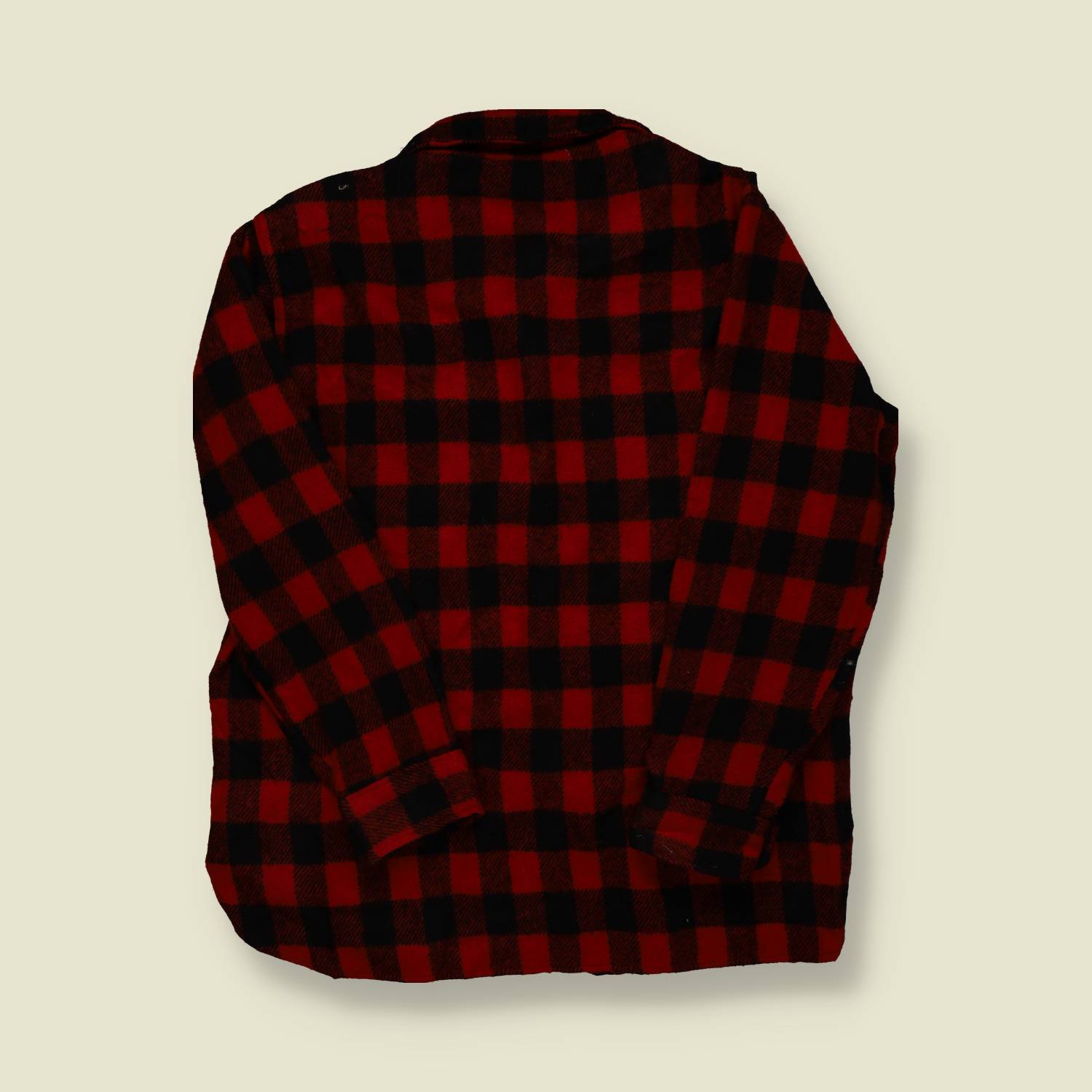 1970s | Woolrich | Wool Buffalo Check Shirt – Red/Black - XL