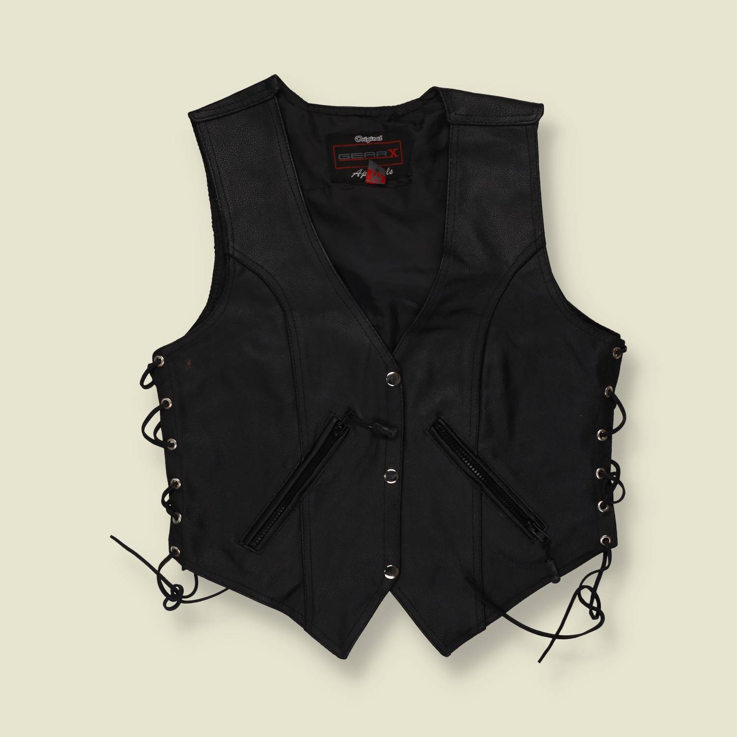 1990s–2000s | Gear X | Leather Gilet - XXS