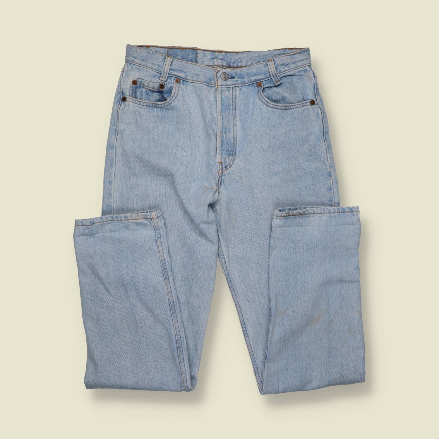 1980s–1990s | Levi’s 501 | Made In USA Jeans | Pale Blue - w30
