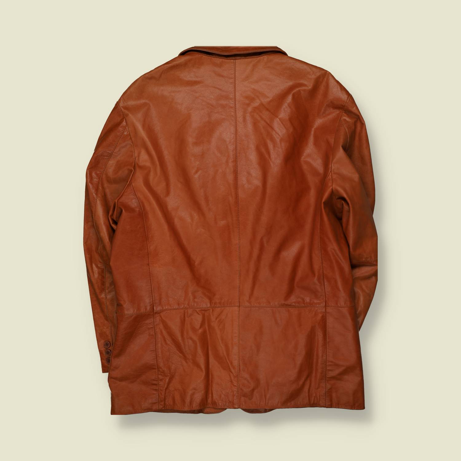 1980s | Royal Lakes | Leather Blazer | Brown - L