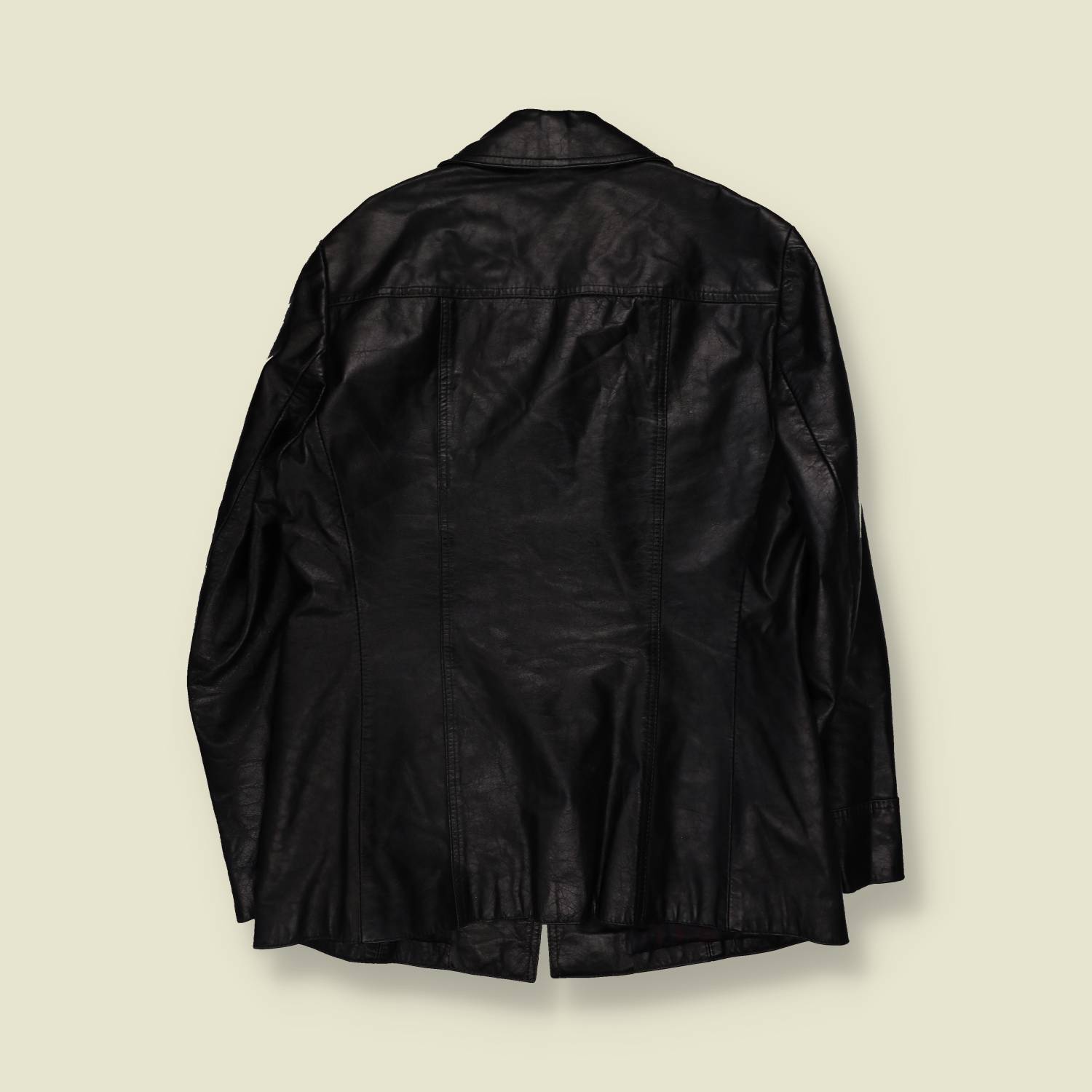 1970s | Leather Jacket | Black - S
