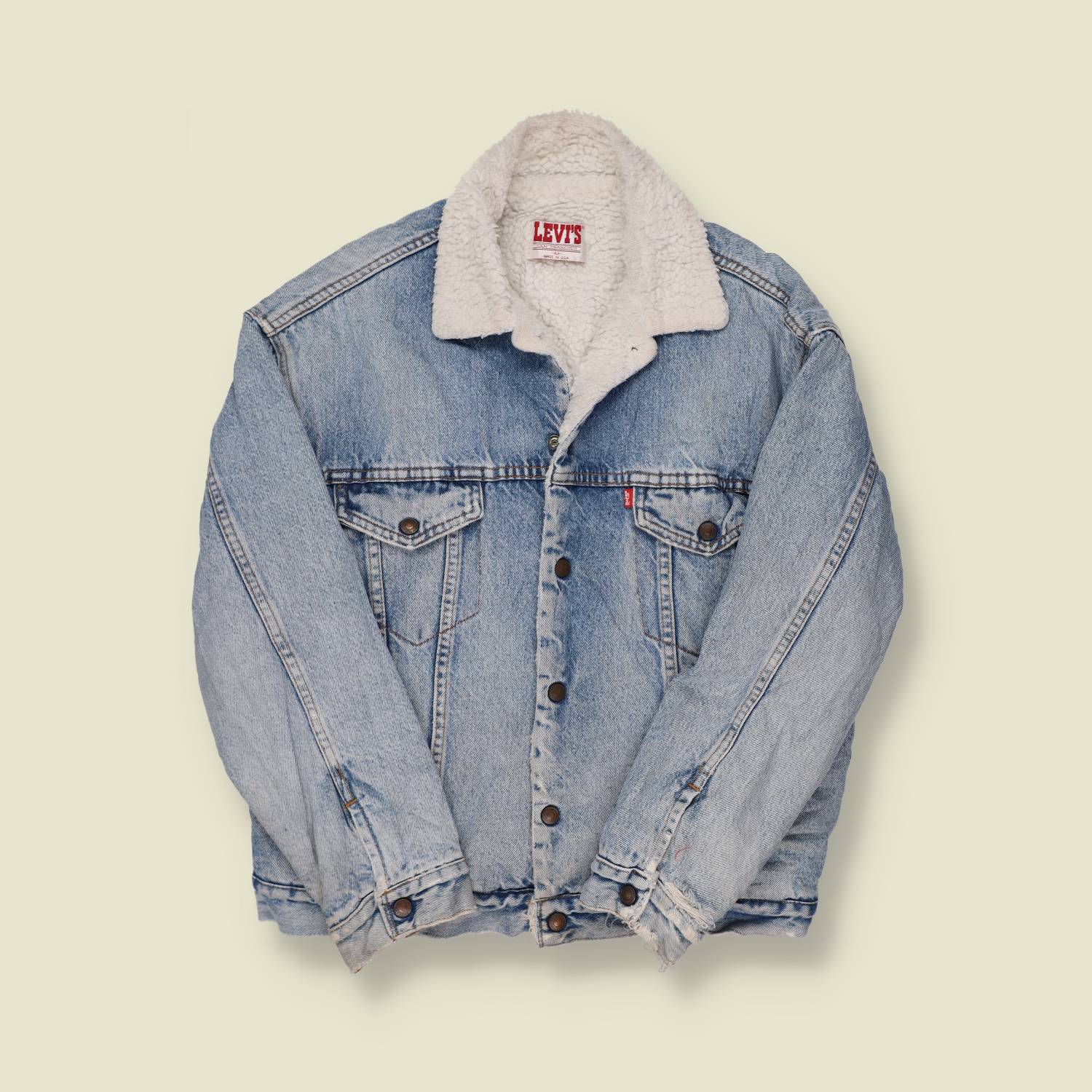 1980s Levi's Sherpa Lined Jacket - M