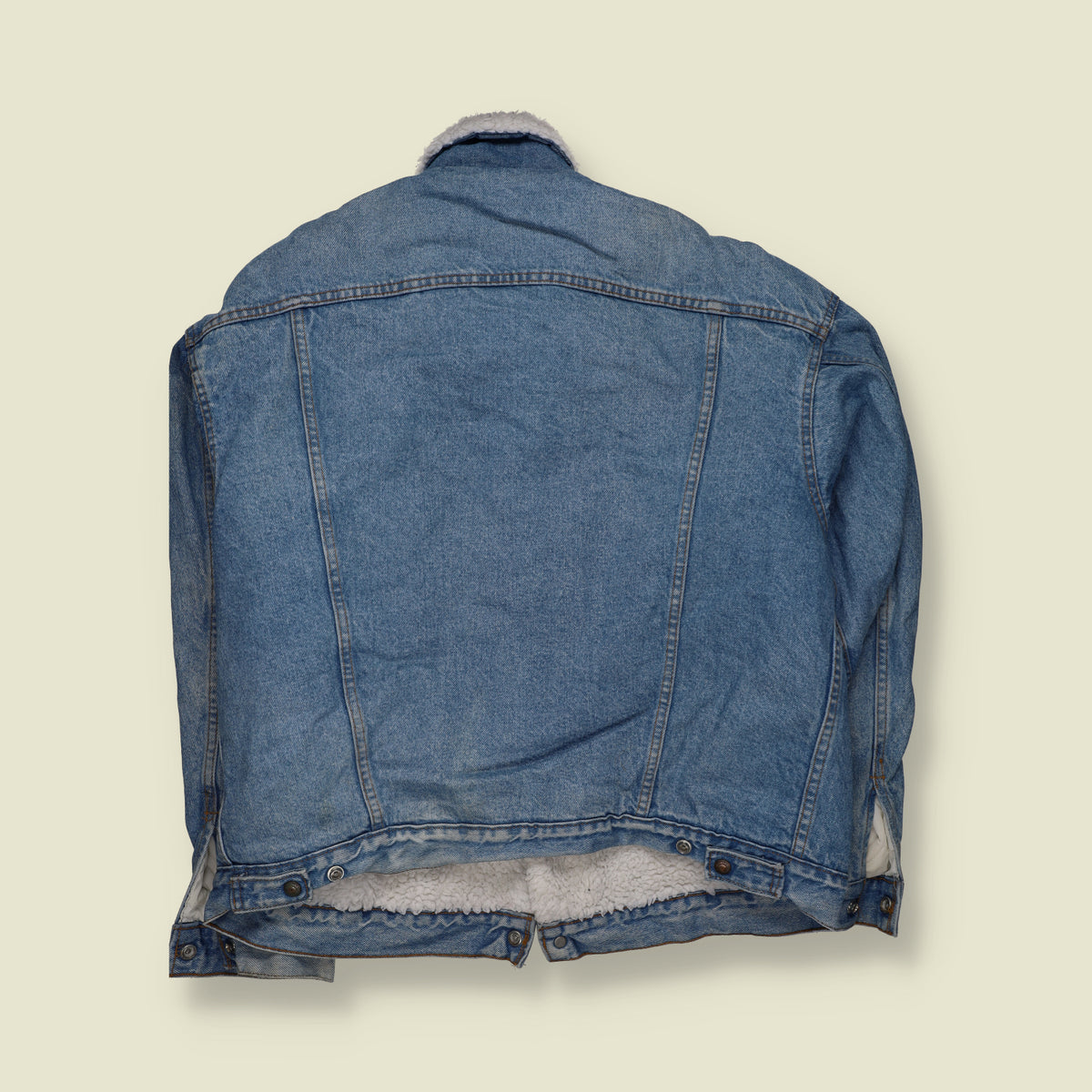 1980s | Levi’s | Made in USA Sherpa Lined Denim Jacket | Blue - XL