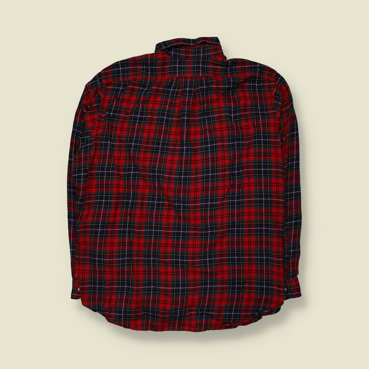 1990s | Ralph Lauren Tartan Check Shirt | Red & Navy - 3XL