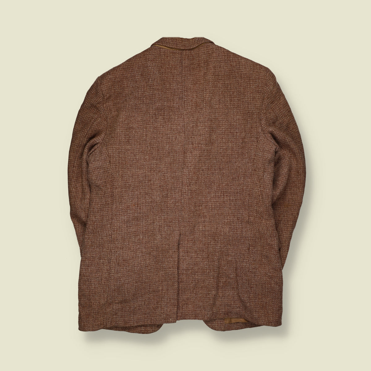 1970s | Harris Tweed Check Wool Blazer | Brown - M
