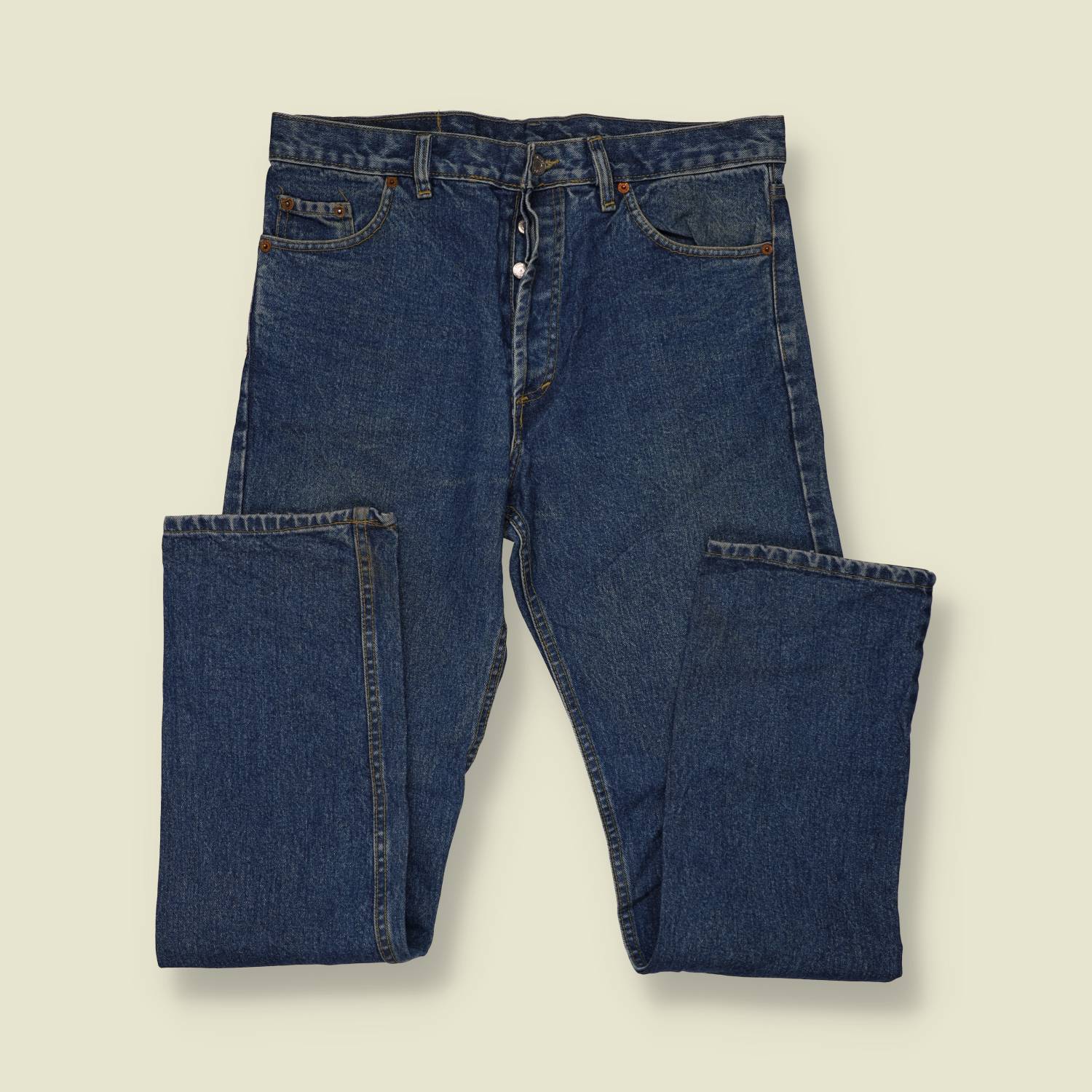 1980s-90s | Levi's | Blue 501 Straight Leg Jeans - Made in USA - w32