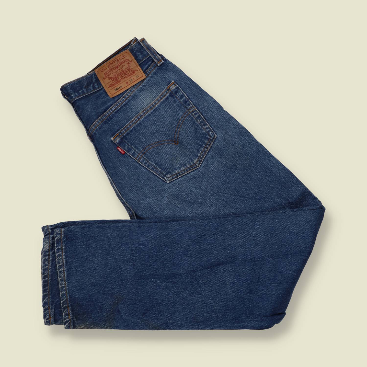 1980s-90s | Levi's | Blue 501xx Straight Leg Jeans - Made in USA - w32