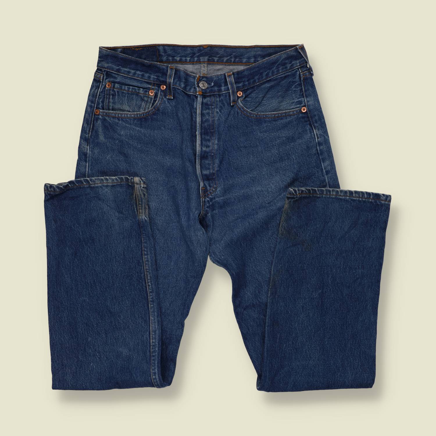 1980s-90s | Levi's | Blue 501xx Straight Leg Jeans - Made in USA - w32