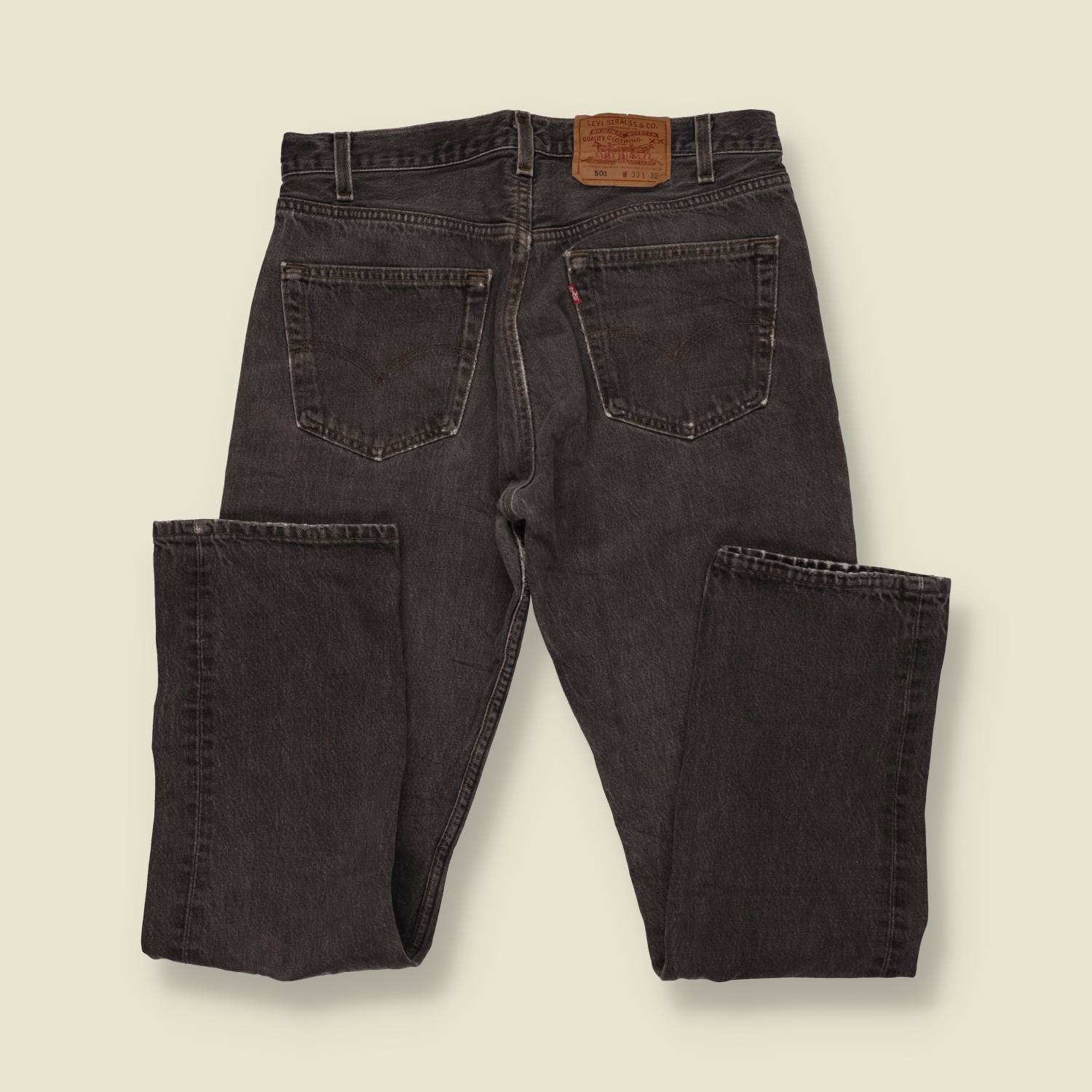 1980s-90s | Levi's | Black 501 Straight Leg Jeans - Made in USA - w32