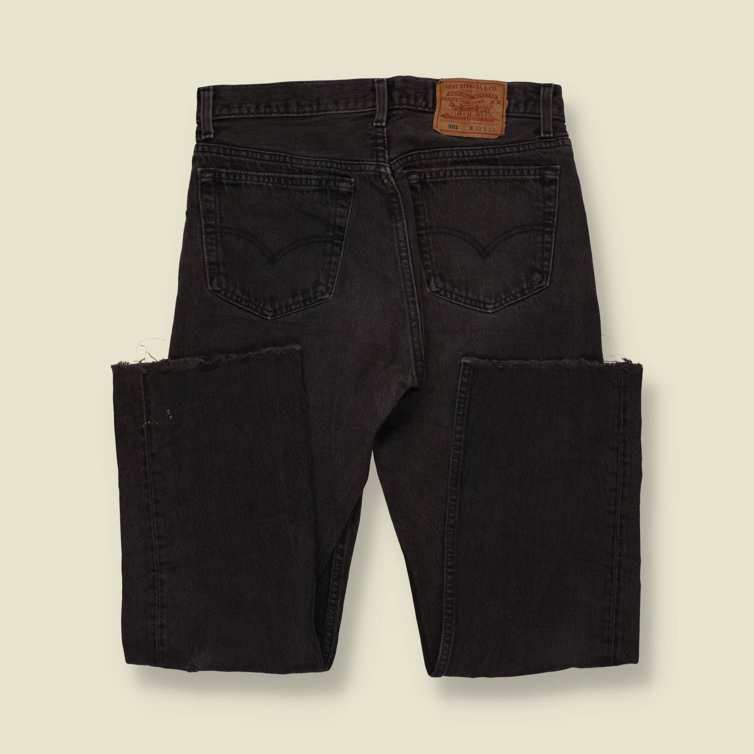 1980s-90s | Levi's | Black 501 Straight Leg Jeans - Made in USA - w32