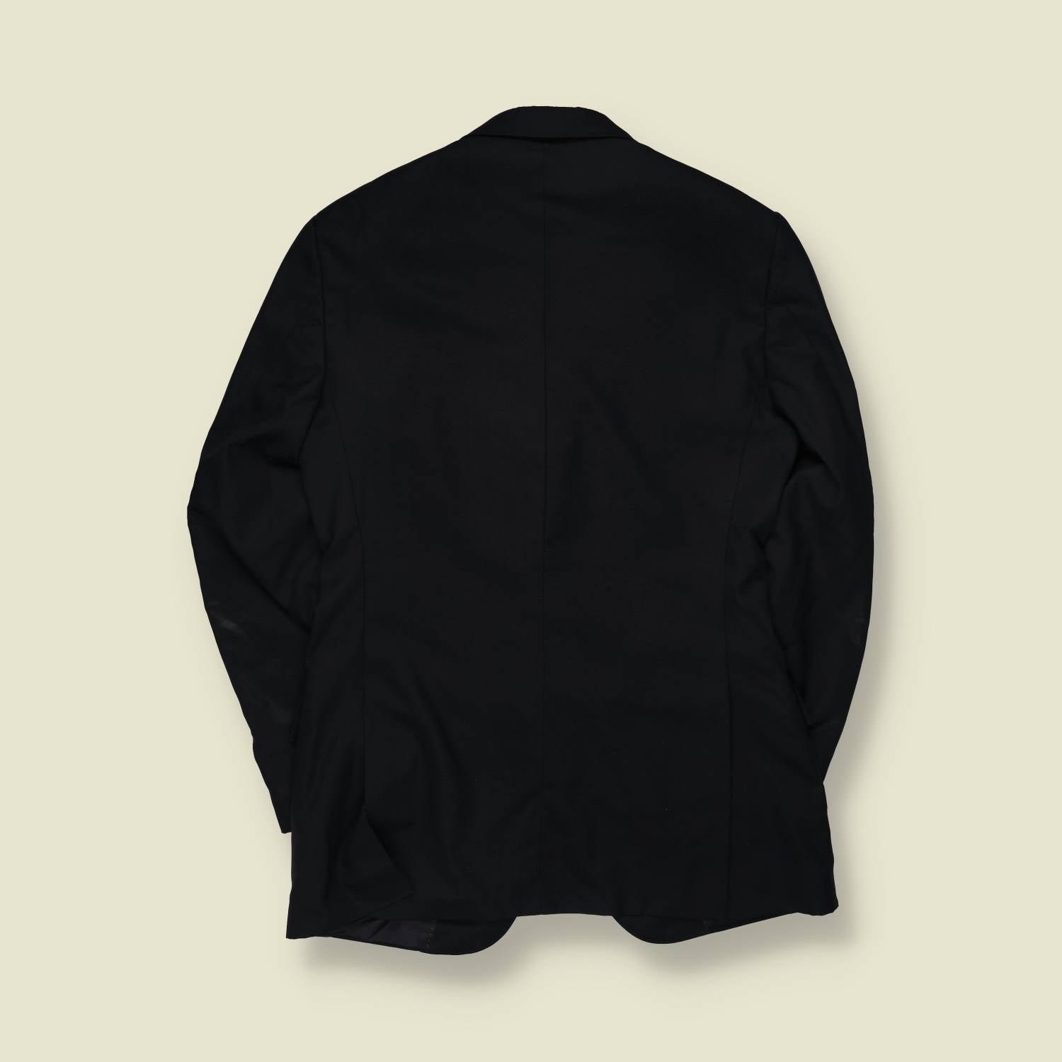1990s | Ermenegildo Zegna | Black Three-Button Blazer - Made in Italy - L