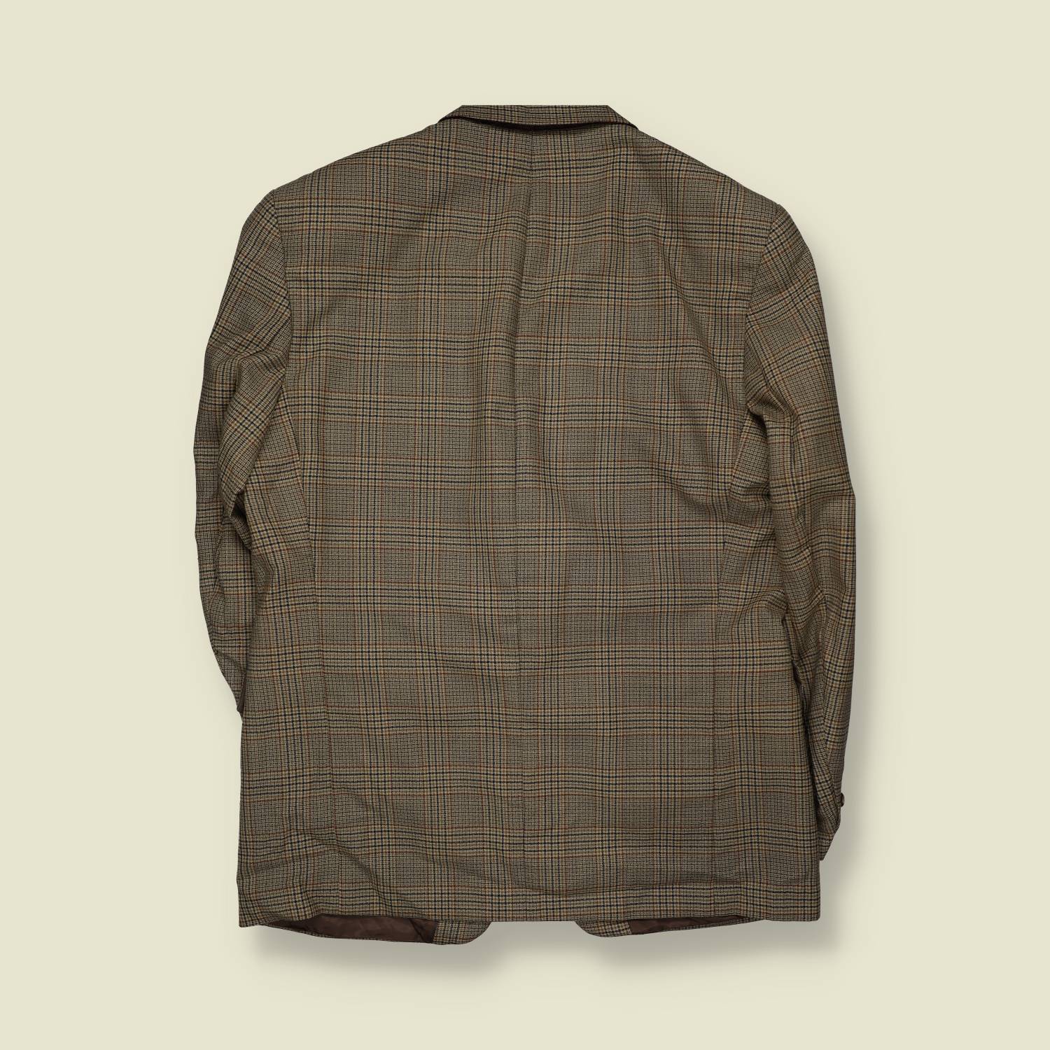 1980s | Westbury | Brown & Olive Plaid Two-Button Blazer - XL